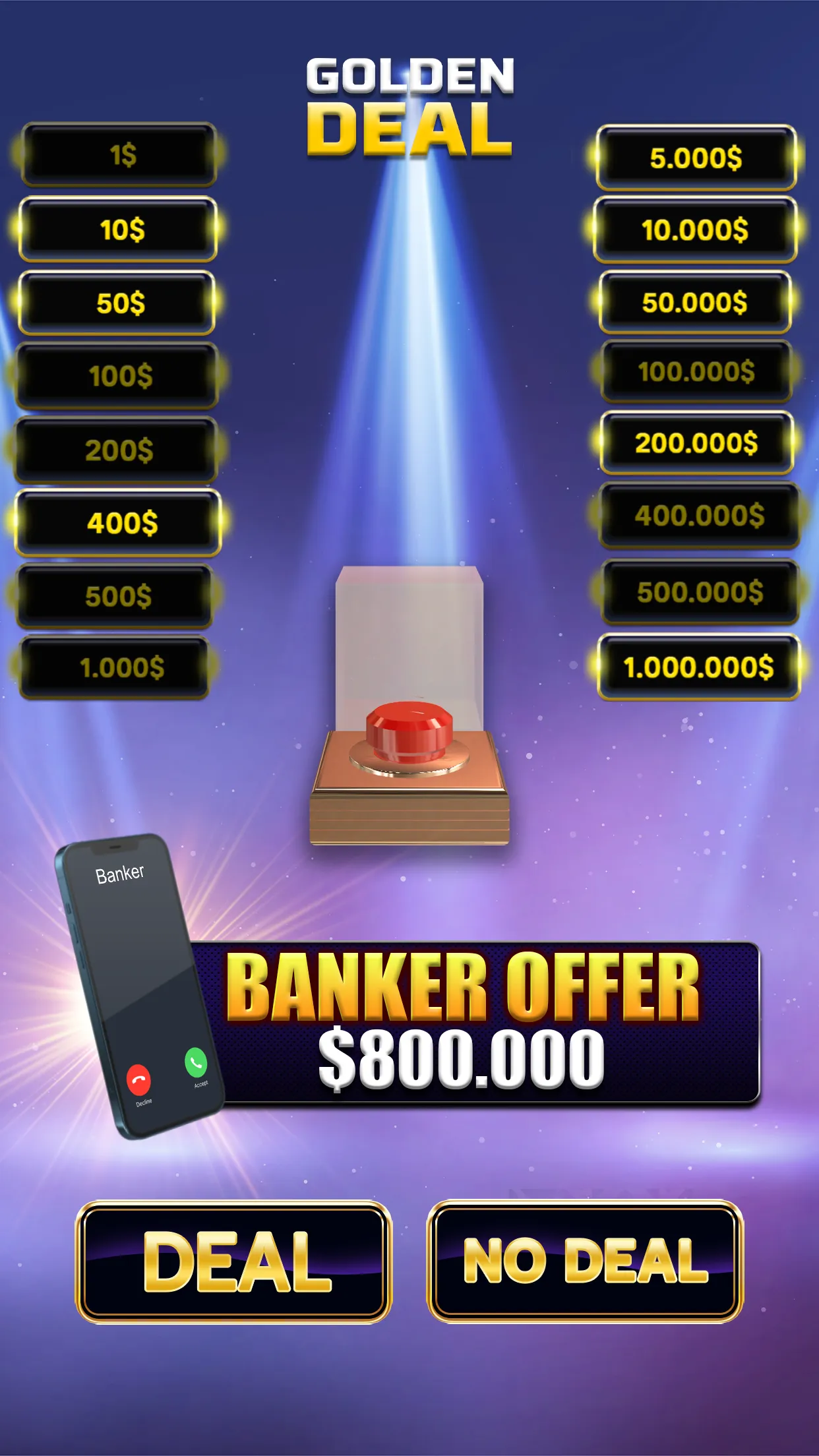 Million Golden Deal Game | Indus Appstore | Screenshot