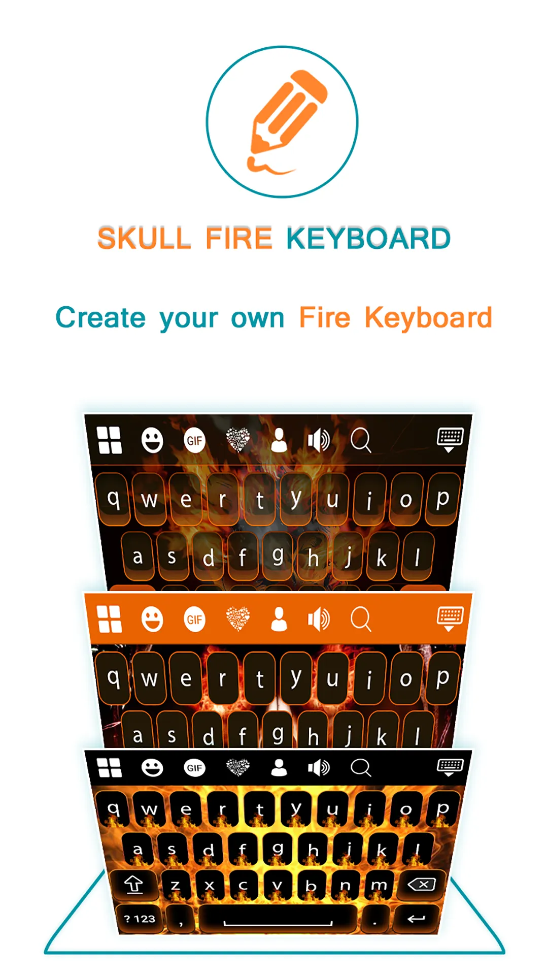 Skull Fire Keyboard | Indus Appstore | Screenshot