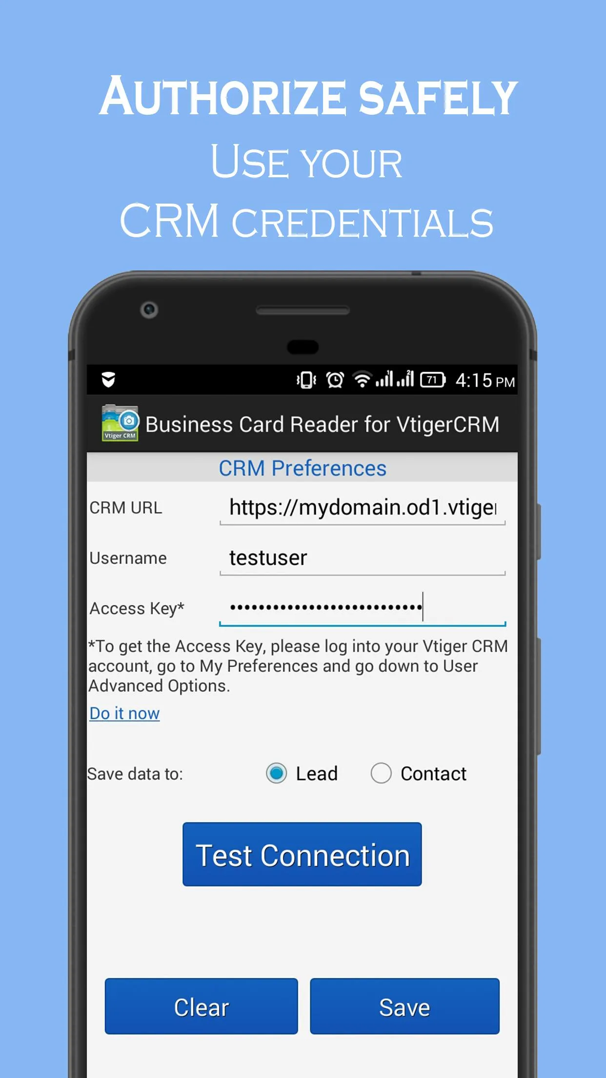 Business Card Reader for Vtige | Indus Appstore | Screenshot