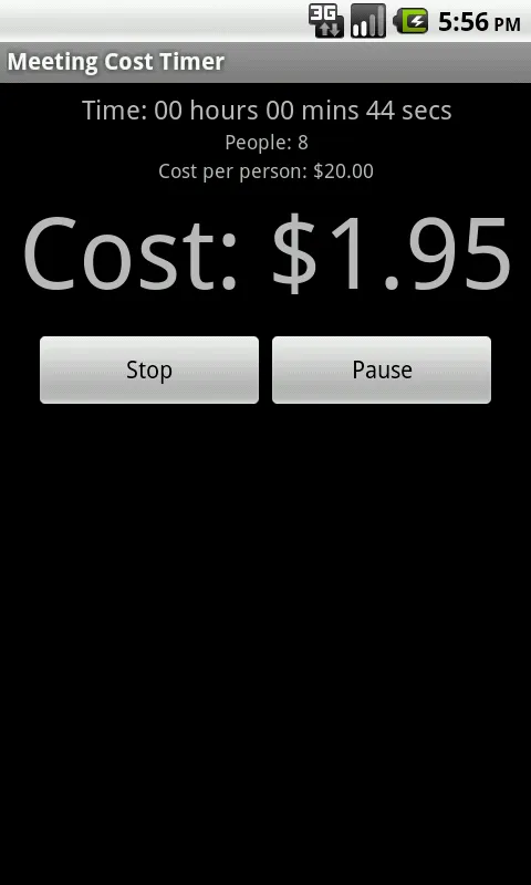 Meeting Cost Timer | Indus Appstore | Screenshot