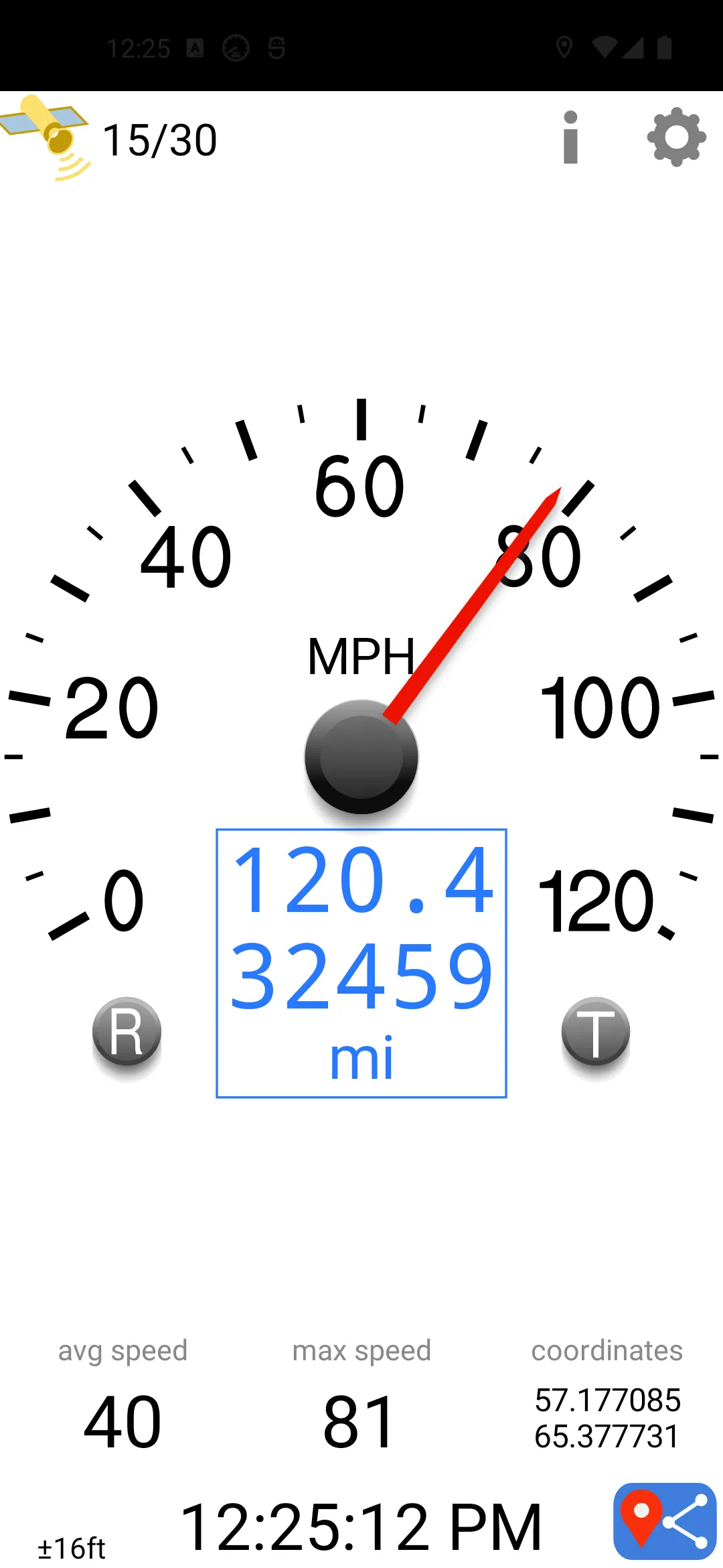 GNSS speedometer | Indus Appstore | Screenshot