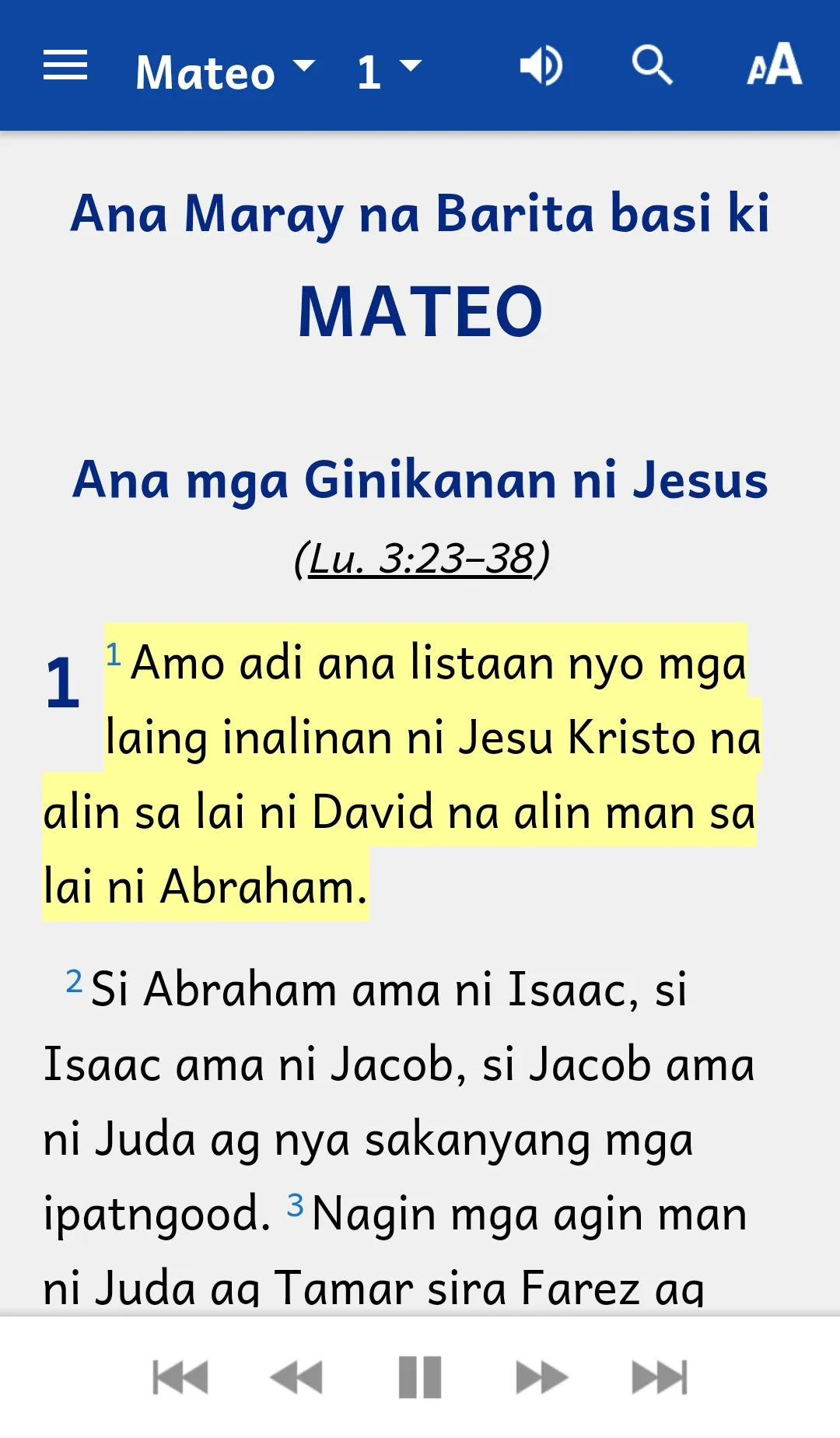 Bikol Buhi'non Bible | Indus Appstore | Screenshot