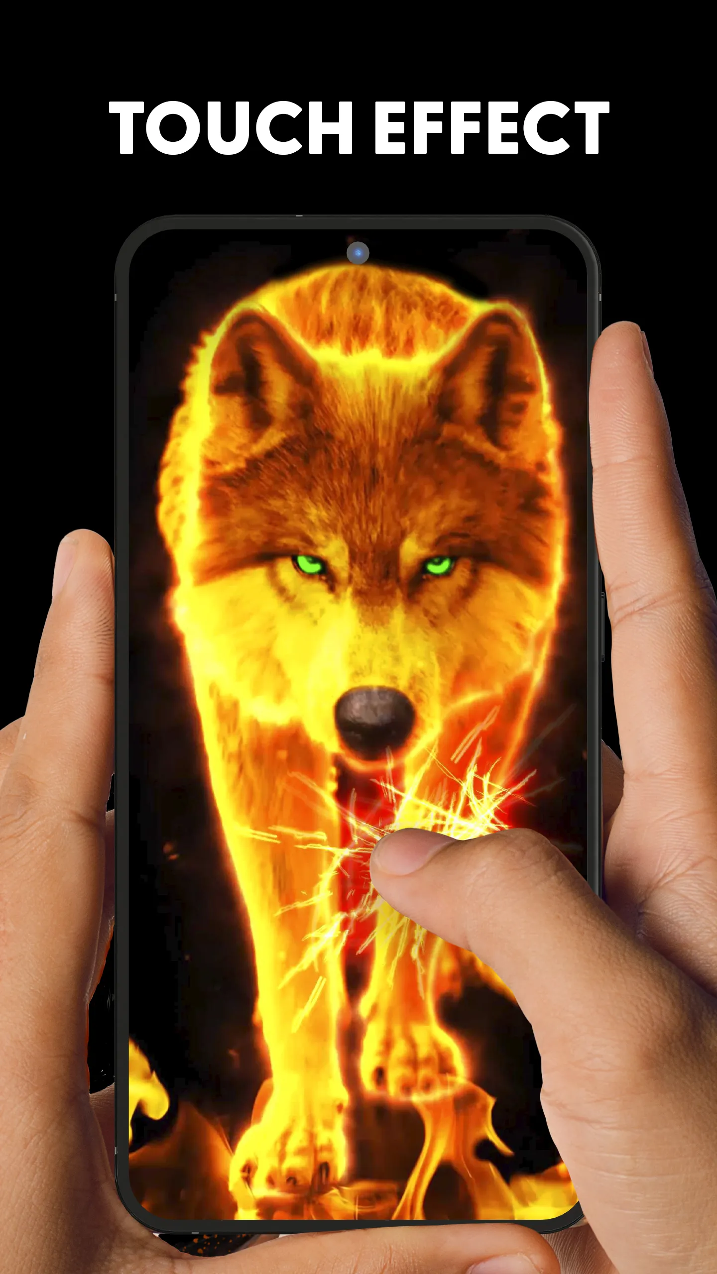 Fire Wallpaper Theme Lone Wolf | Indus Appstore | Screenshot