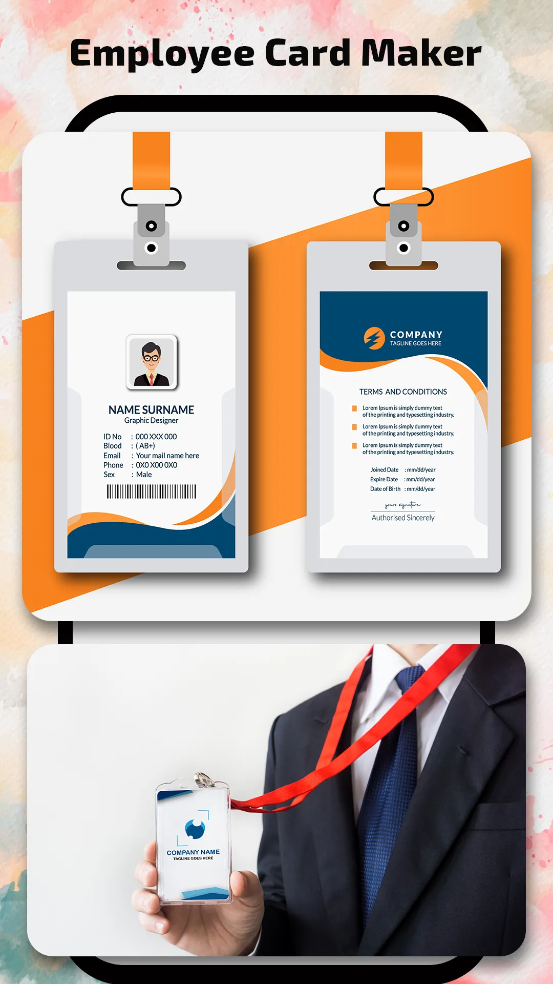 Employee Card Maker | Indus Appstore | Screenshot