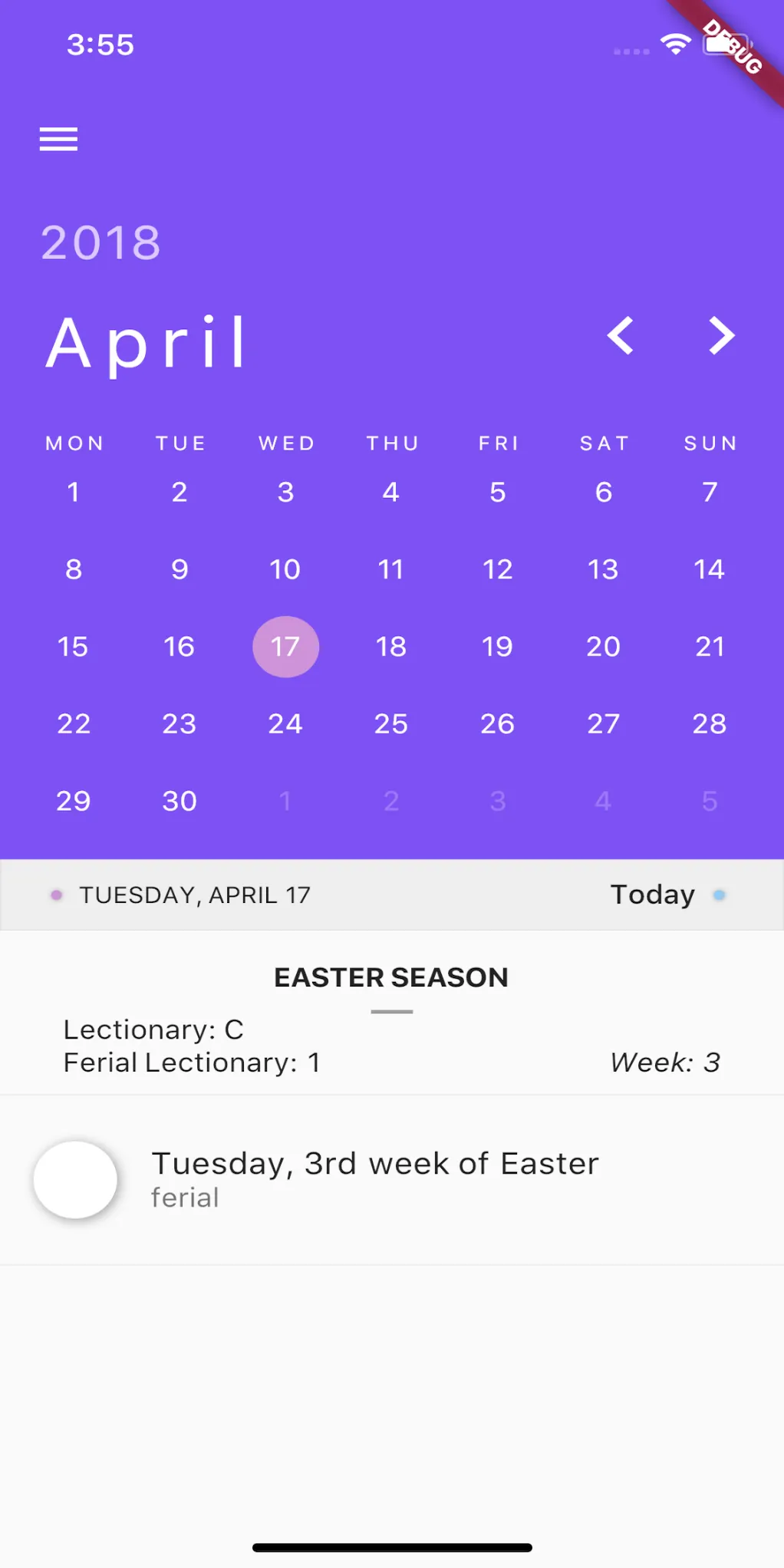 Catholic Liturgical Calendar | Indus Appstore | Screenshot