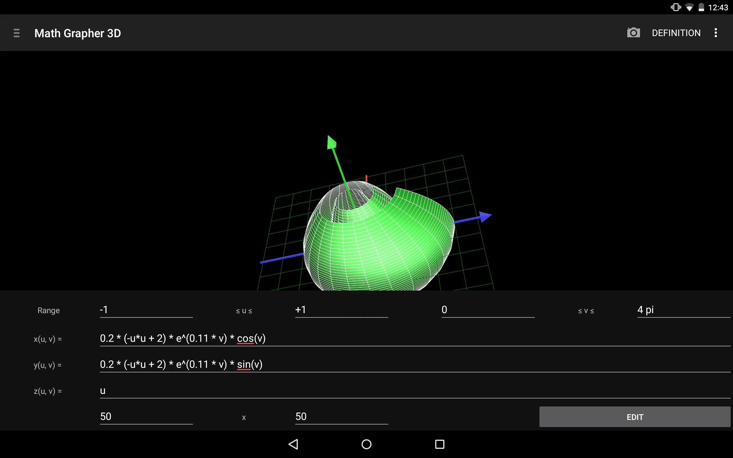 Math Grapher 3D | Indus Appstore | Screenshot