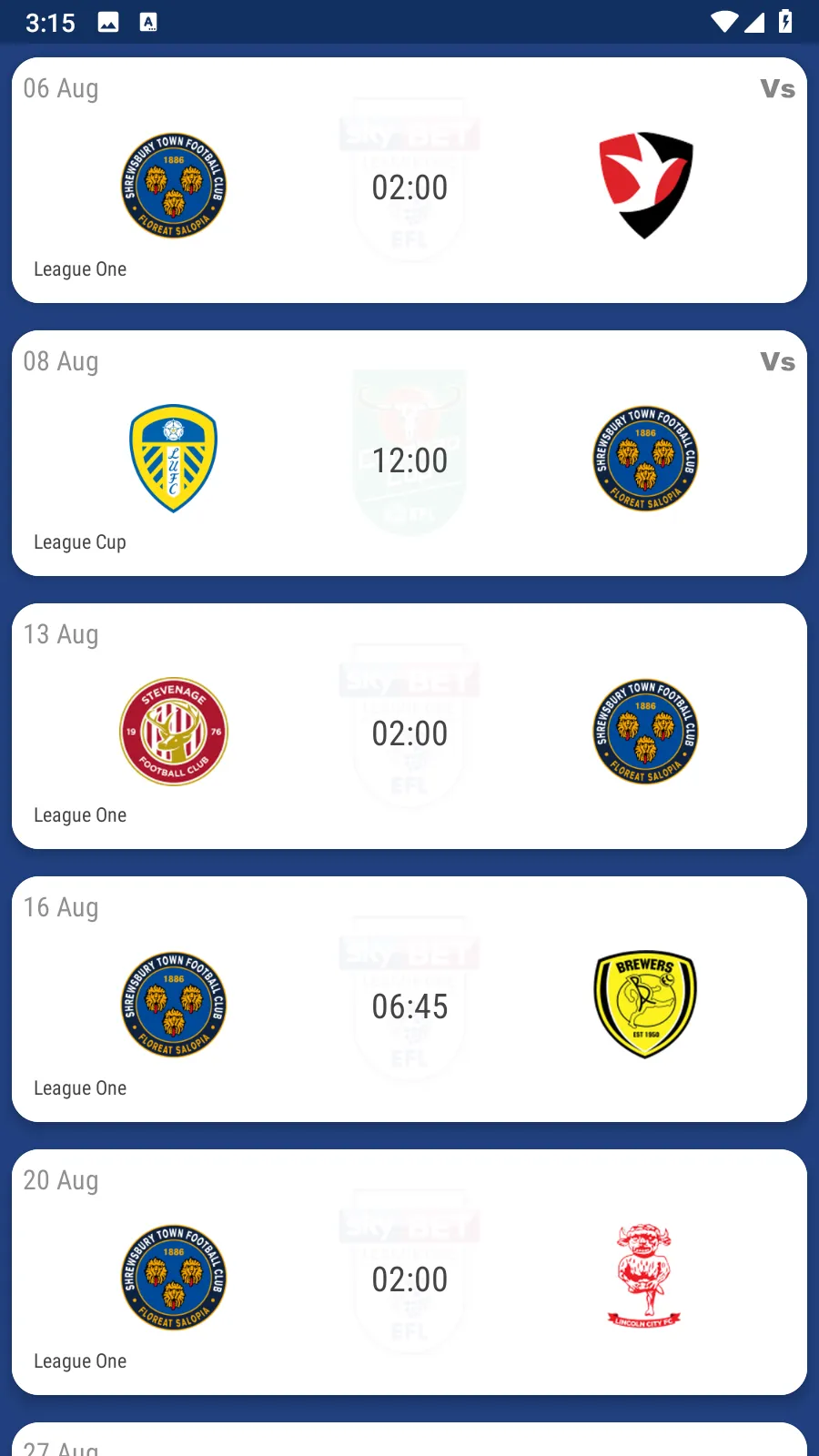 Shrewsbury Town Fan App | Indus Appstore | Screenshot