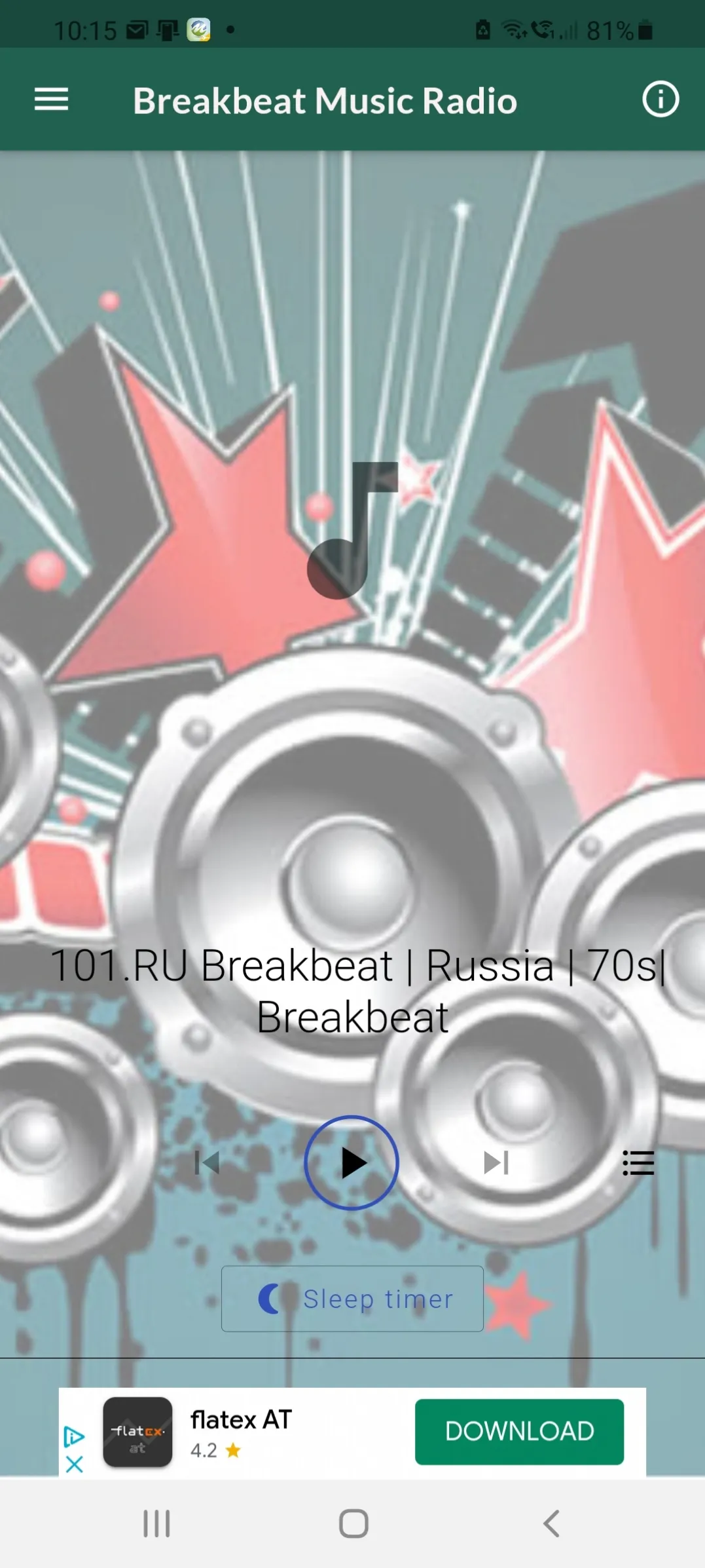 Breakbeat Music Radio Stations | Indus Appstore | Screenshot