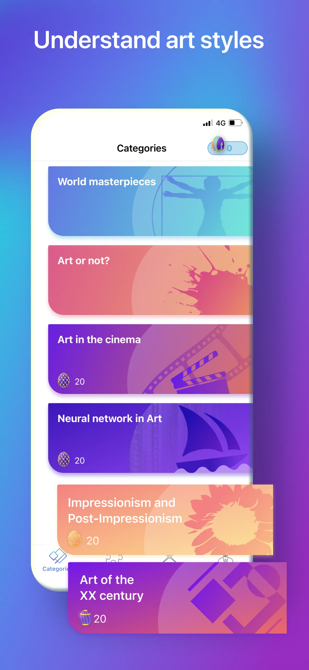 Art Quiz: paintings & artists | Indus Appstore | Screenshot