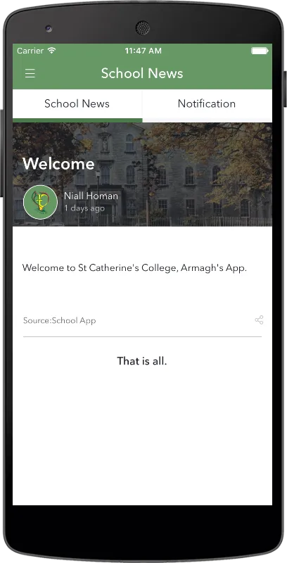 St. Catherine's College Armagh | Indus Appstore | Screenshot