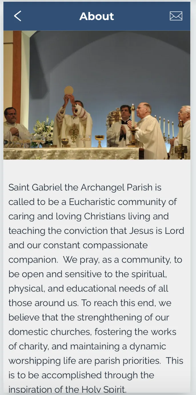 St. Gabriel - Upton, MA | Indus Appstore | Screenshot