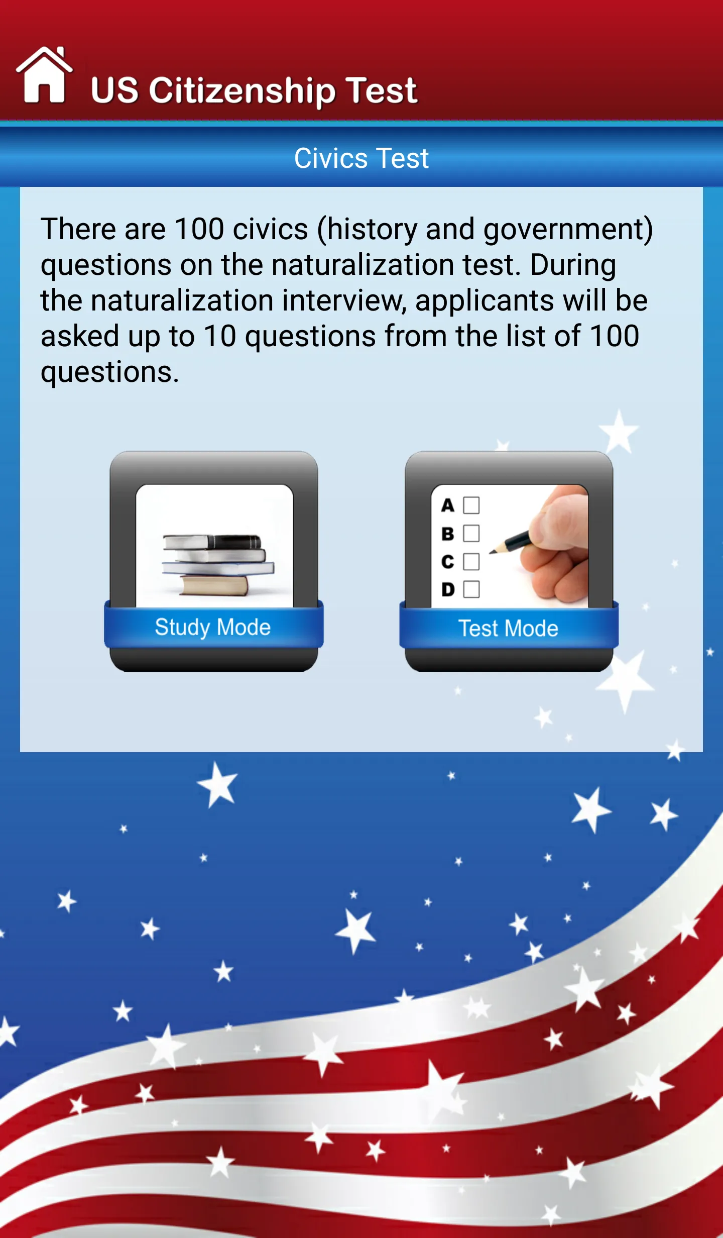 US Citizenship Test 2023 | Indus Appstore | Screenshot