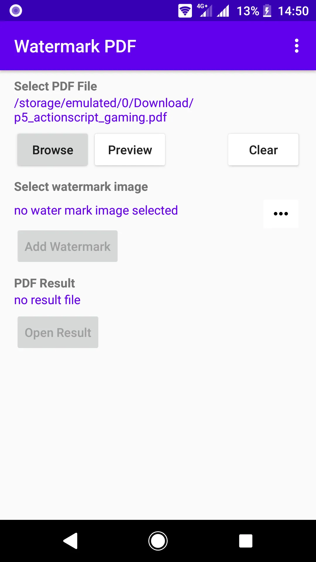 PDF Watermark : add - insert w | Indus Appstore | Screenshot