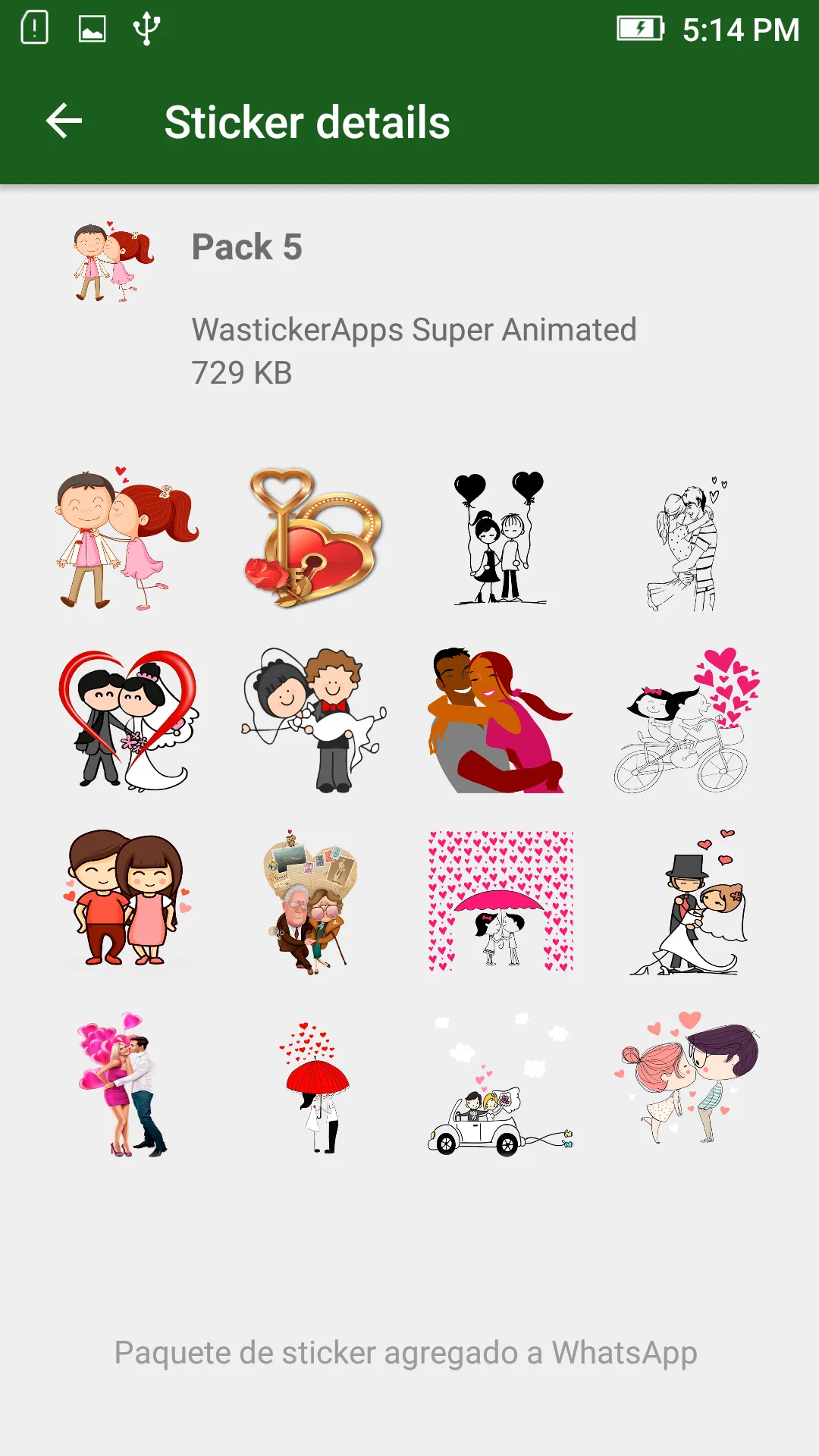 WASticker Love Stickers | Indus Appstore | Screenshot