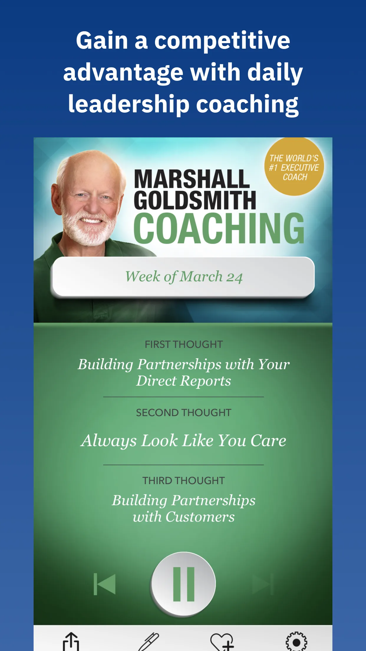 Marshall Goldsmith Coaching | Indus Appstore | Screenshot