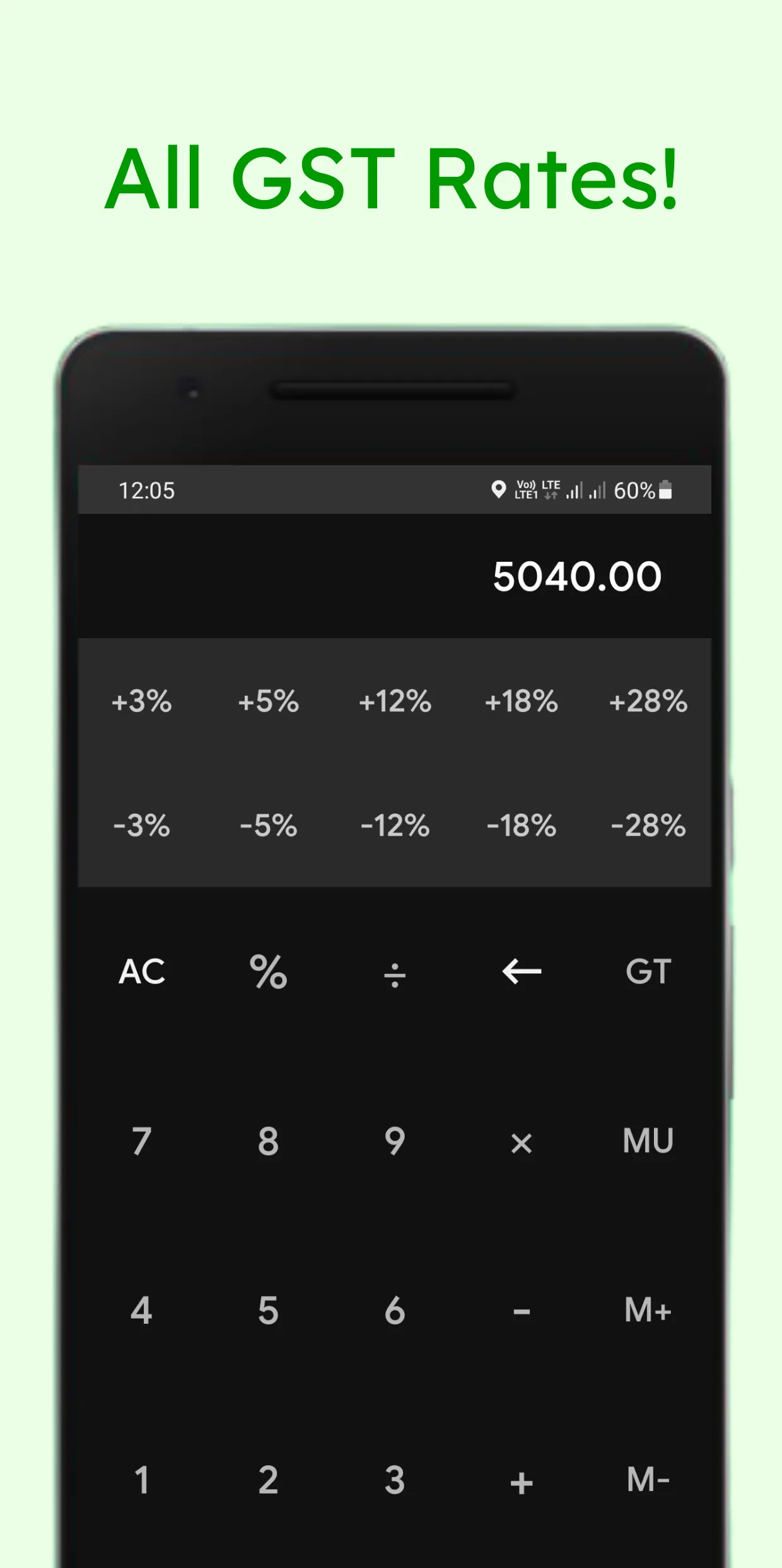 GST Calculator - All GST Rates | Indus Appstore | Screenshot