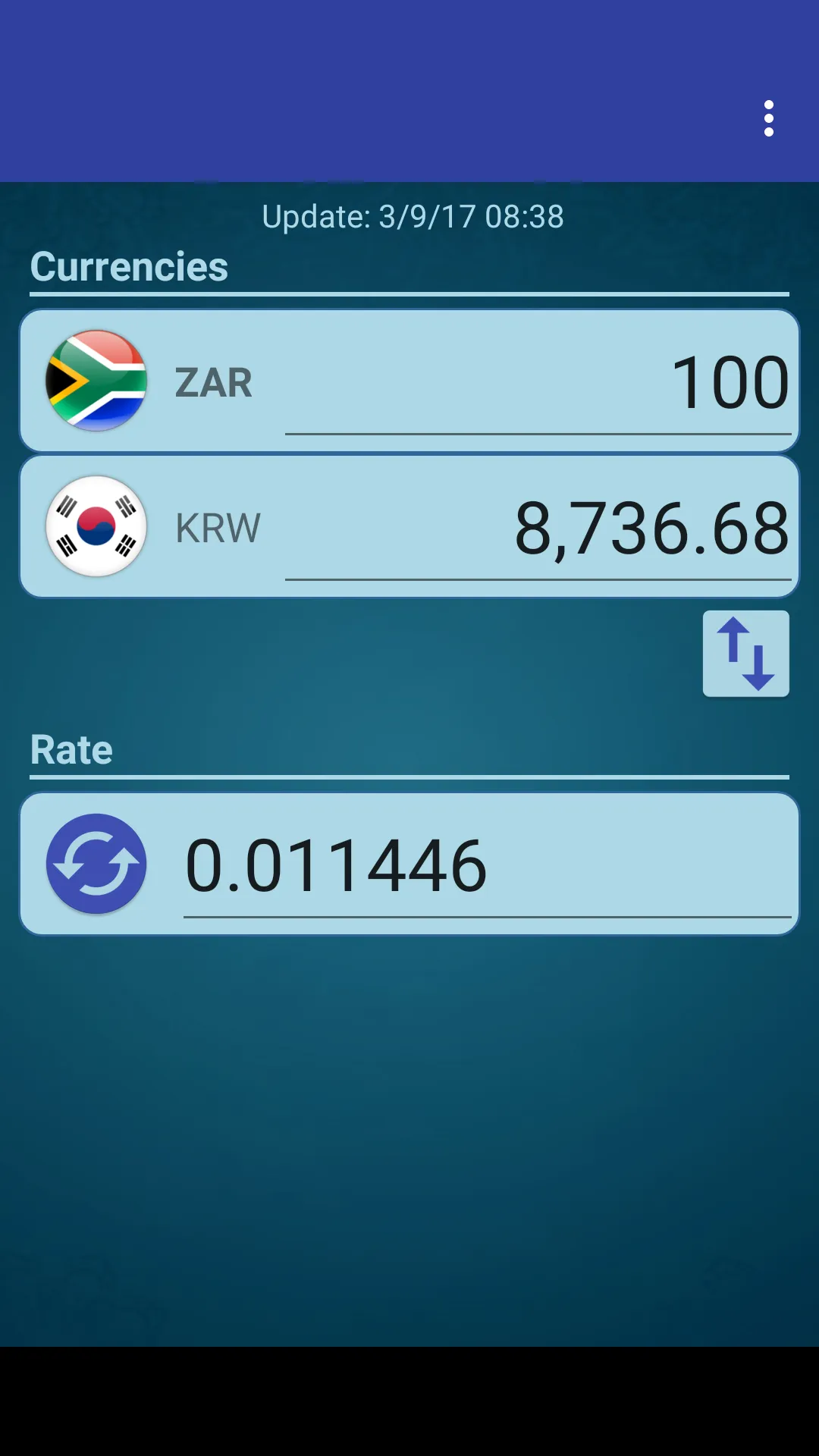 KRW Won x South African Rand | Indus Appstore | Screenshot