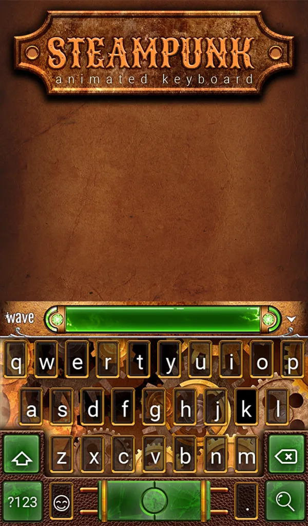 Steampunk 2 Animated Keyboard | Indus Appstore | Screenshot