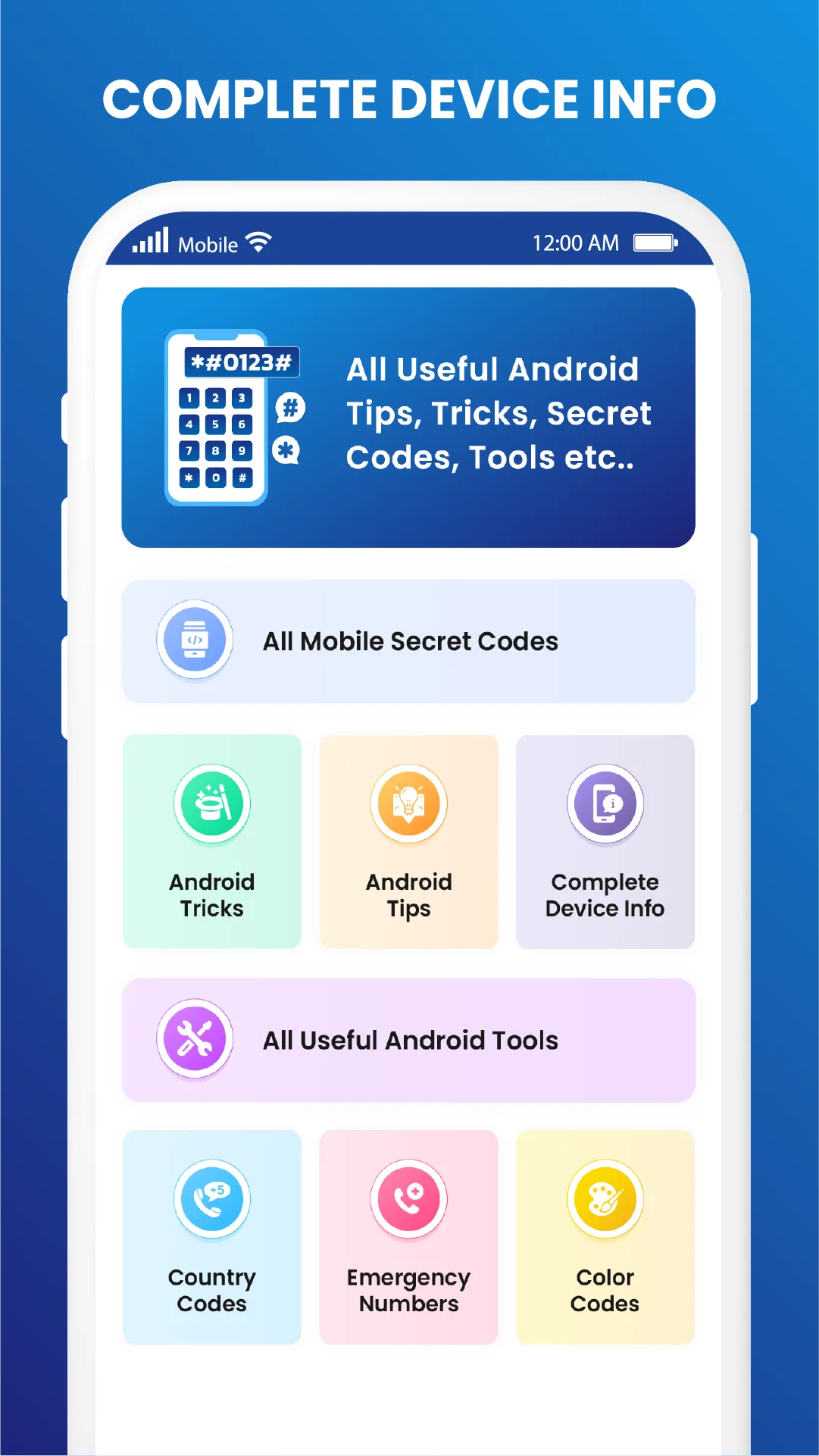 All Mobile Secret Codes | Indus Appstore | Screenshot