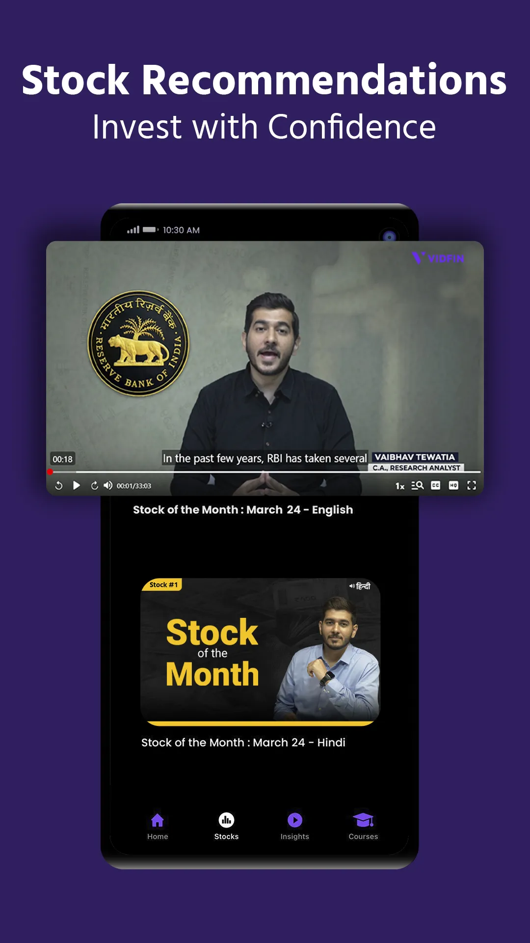 VIDFIN: Video Finance App | Indus Appstore | Screenshot