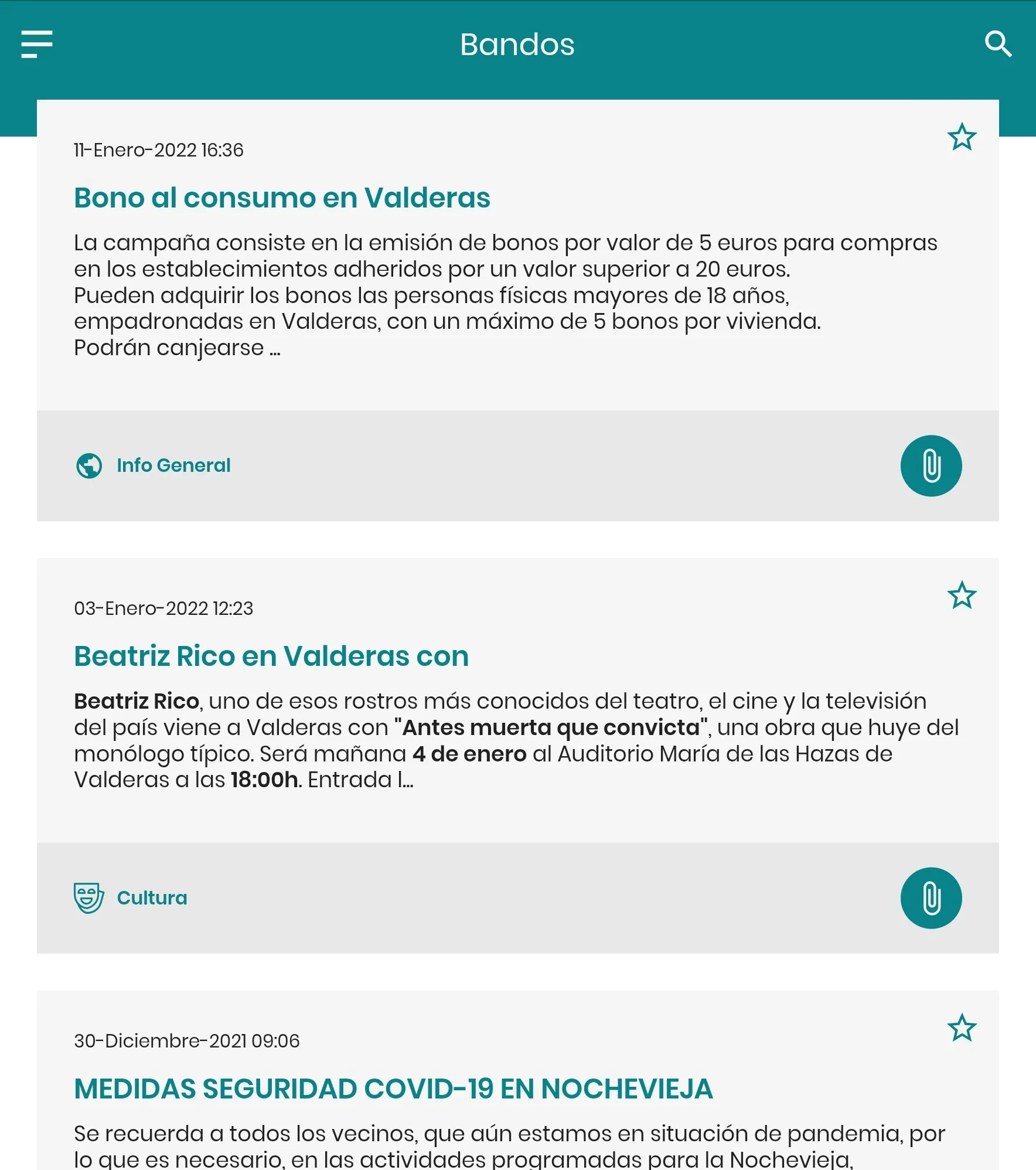 Valderas Informa | Indus Appstore | Screenshot