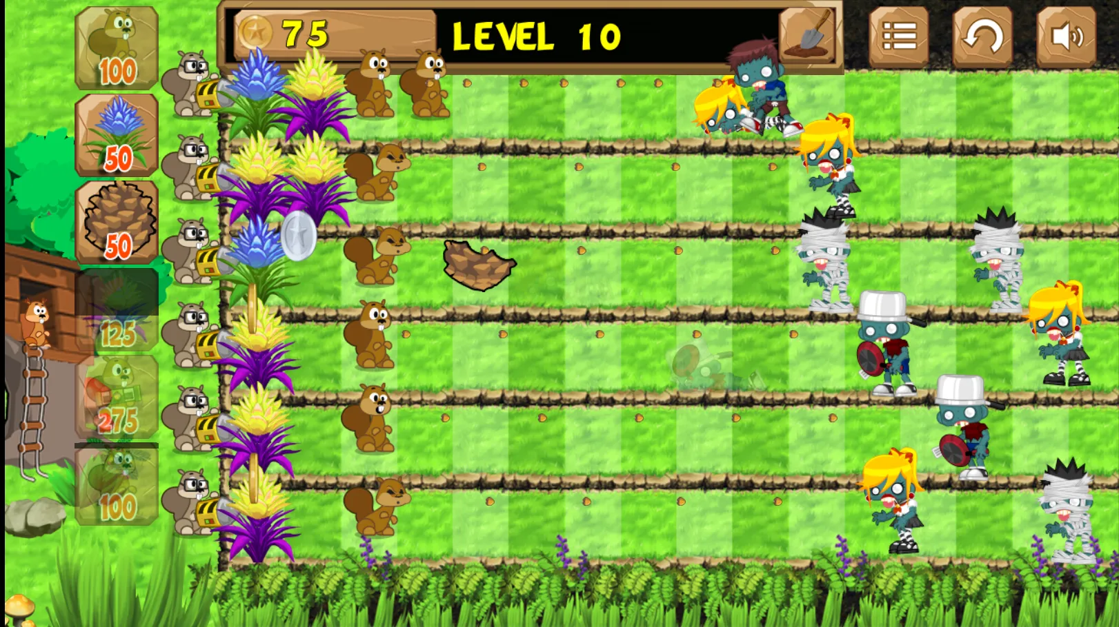 squirrels vs zombies | Indus Appstore | Screenshot