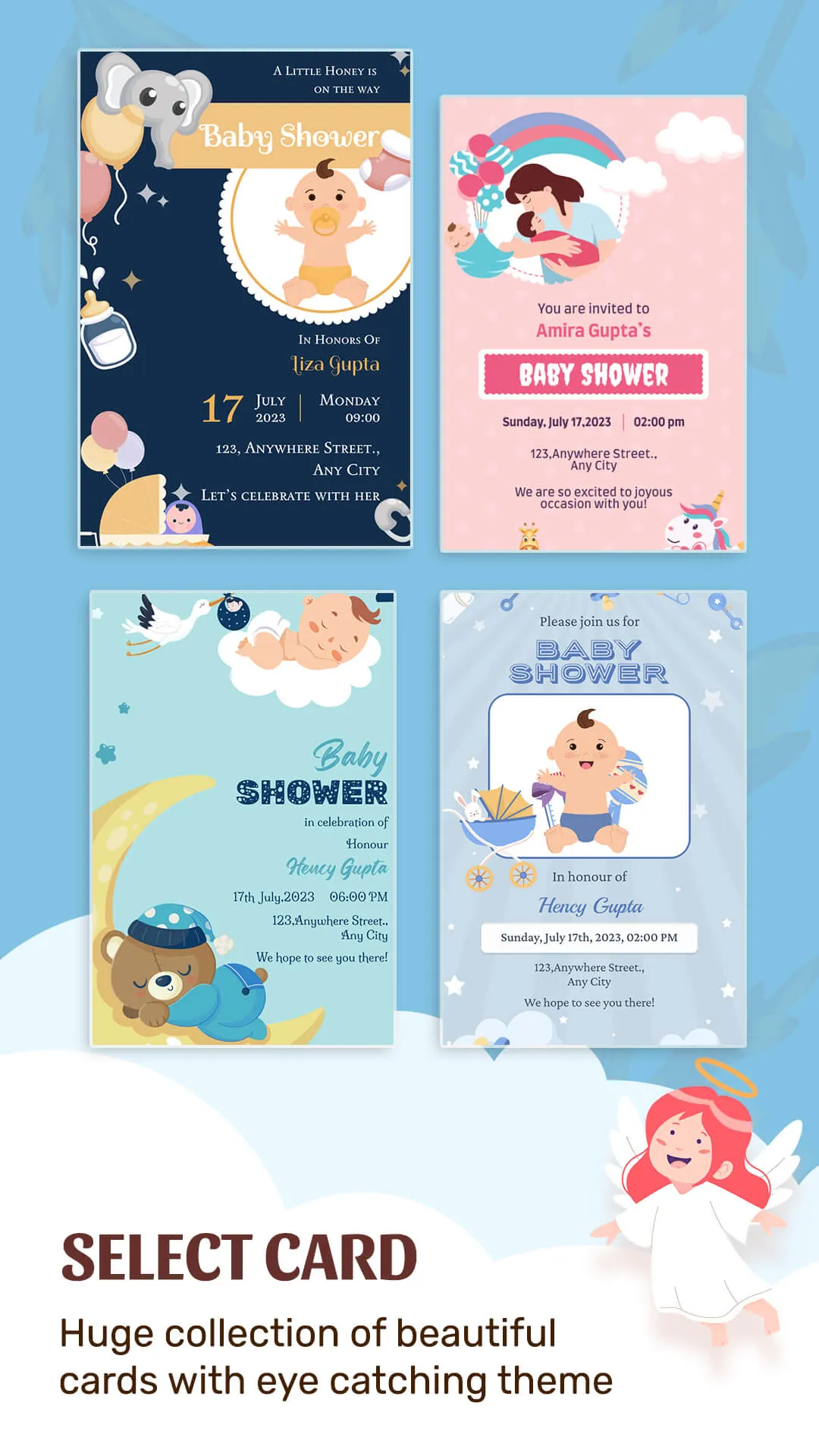 Baby Shower Invitation Card | Indus Appstore | Screenshot