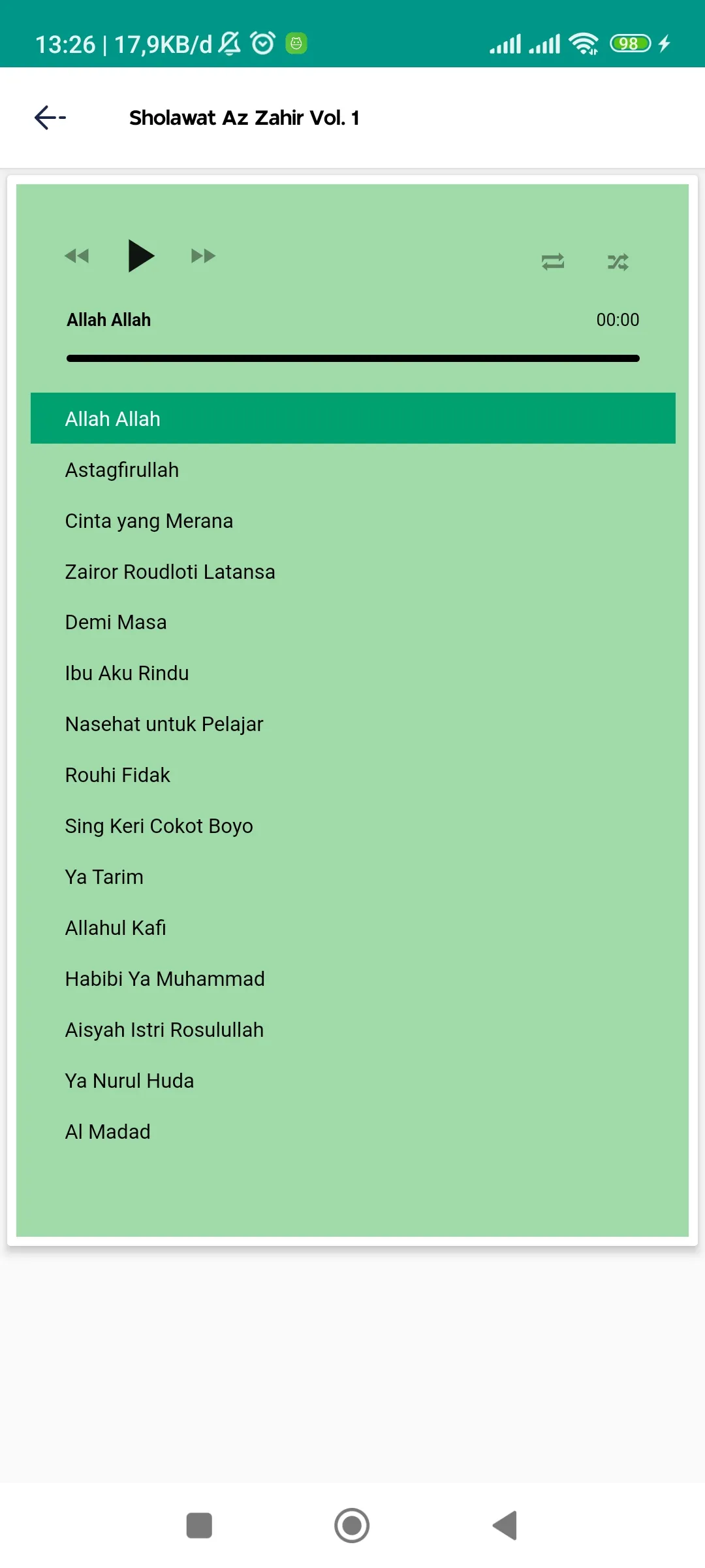 Sholawat Az Zahir Mania | Indus Appstore | Screenshot