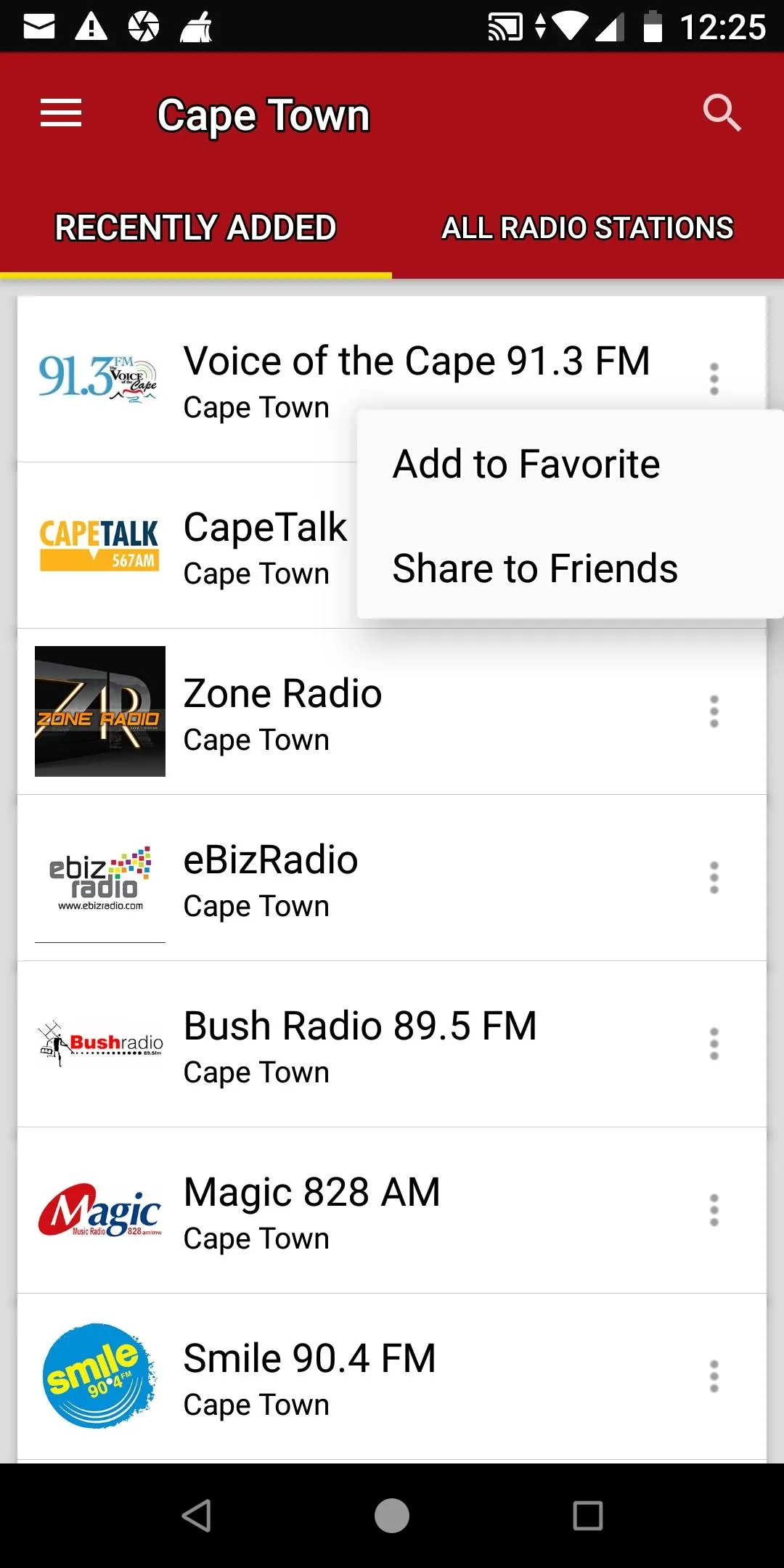 Cape Town Radio Stations | Indus Appstore | Screenshot