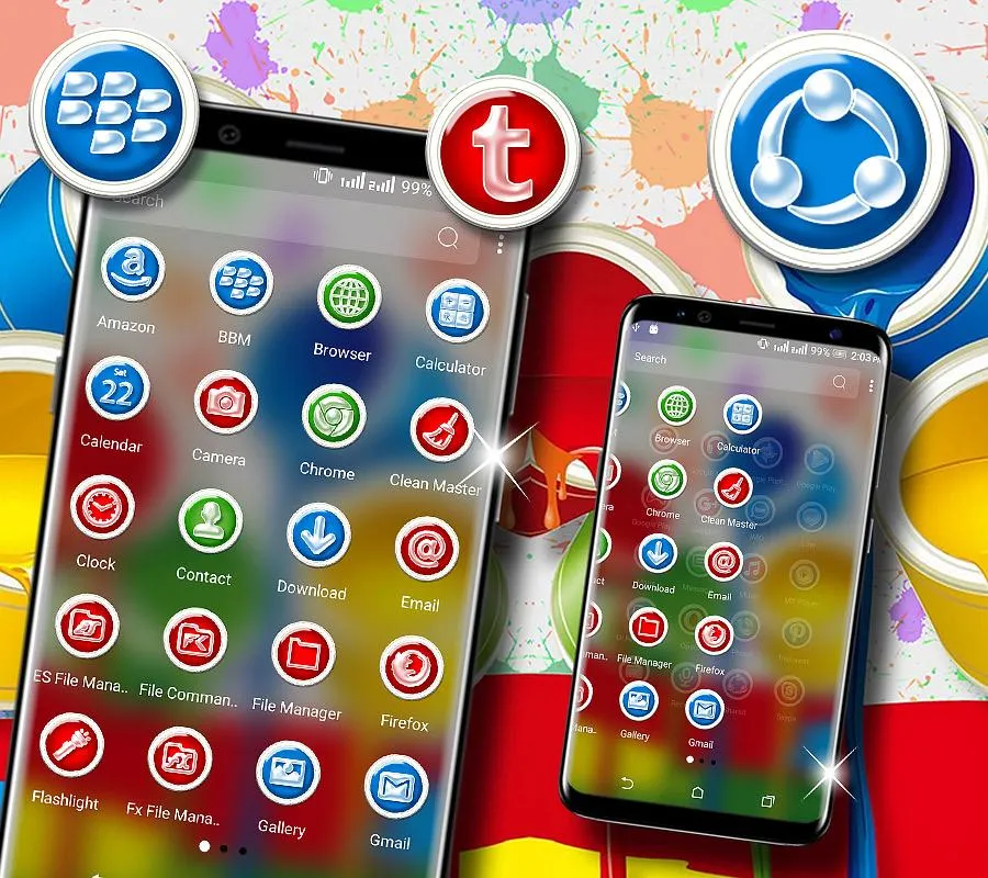 Paint Bucket Launcher Theme | Indus Appstore | Screenshot