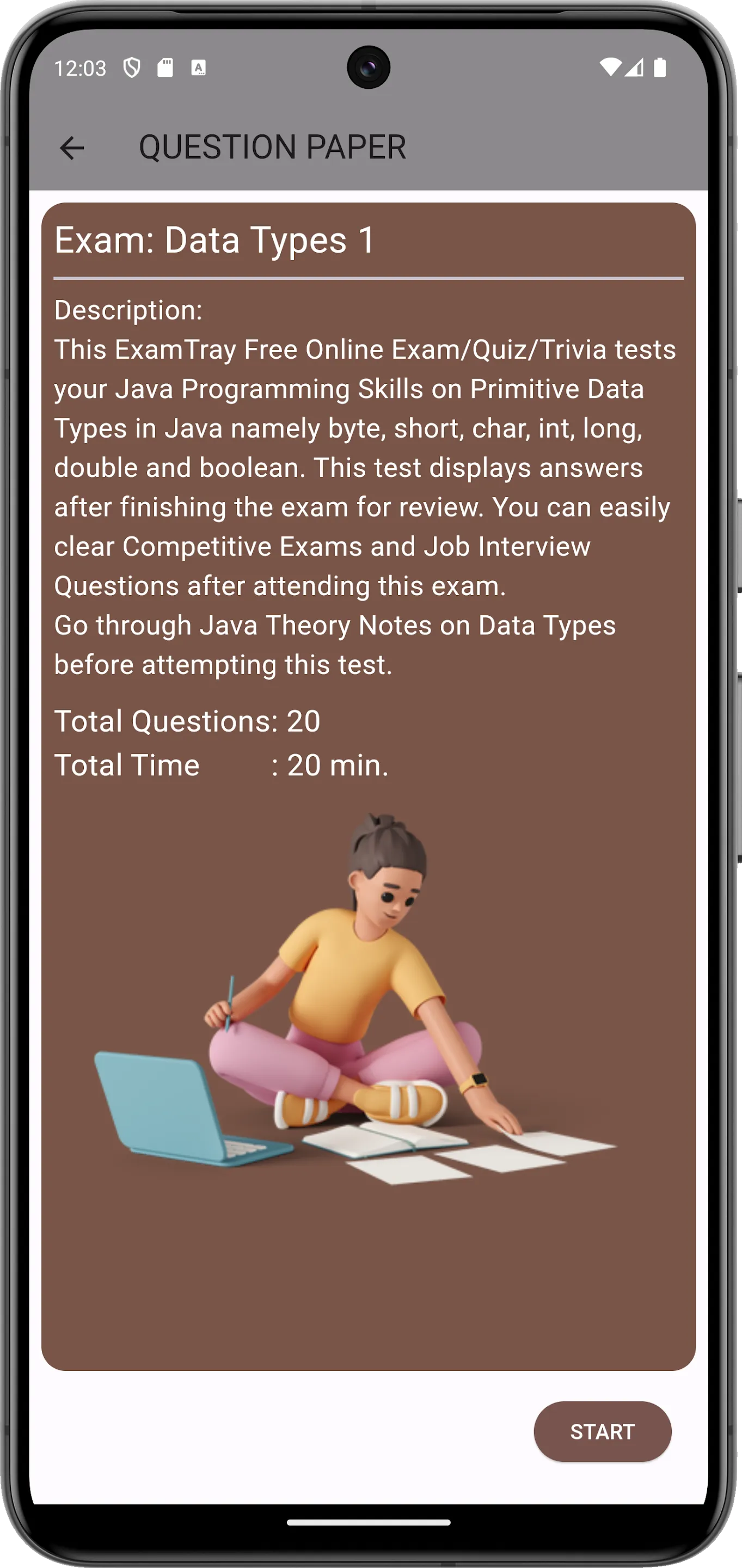 Java MCQ for Interviews | Indus Appstore | Screenshot