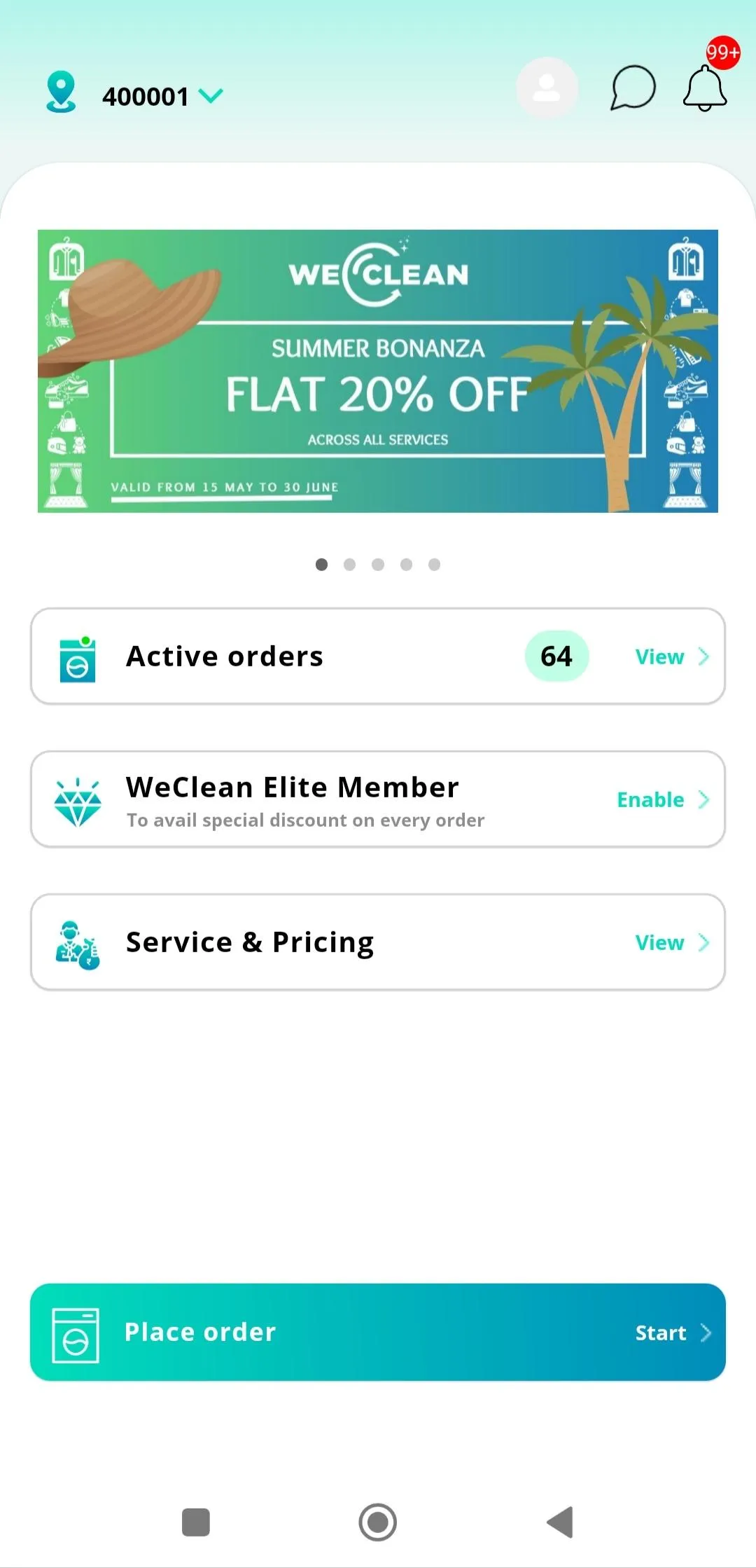 WeClean: Laundry & Dry Clean | Indus Appstore | Screenshot