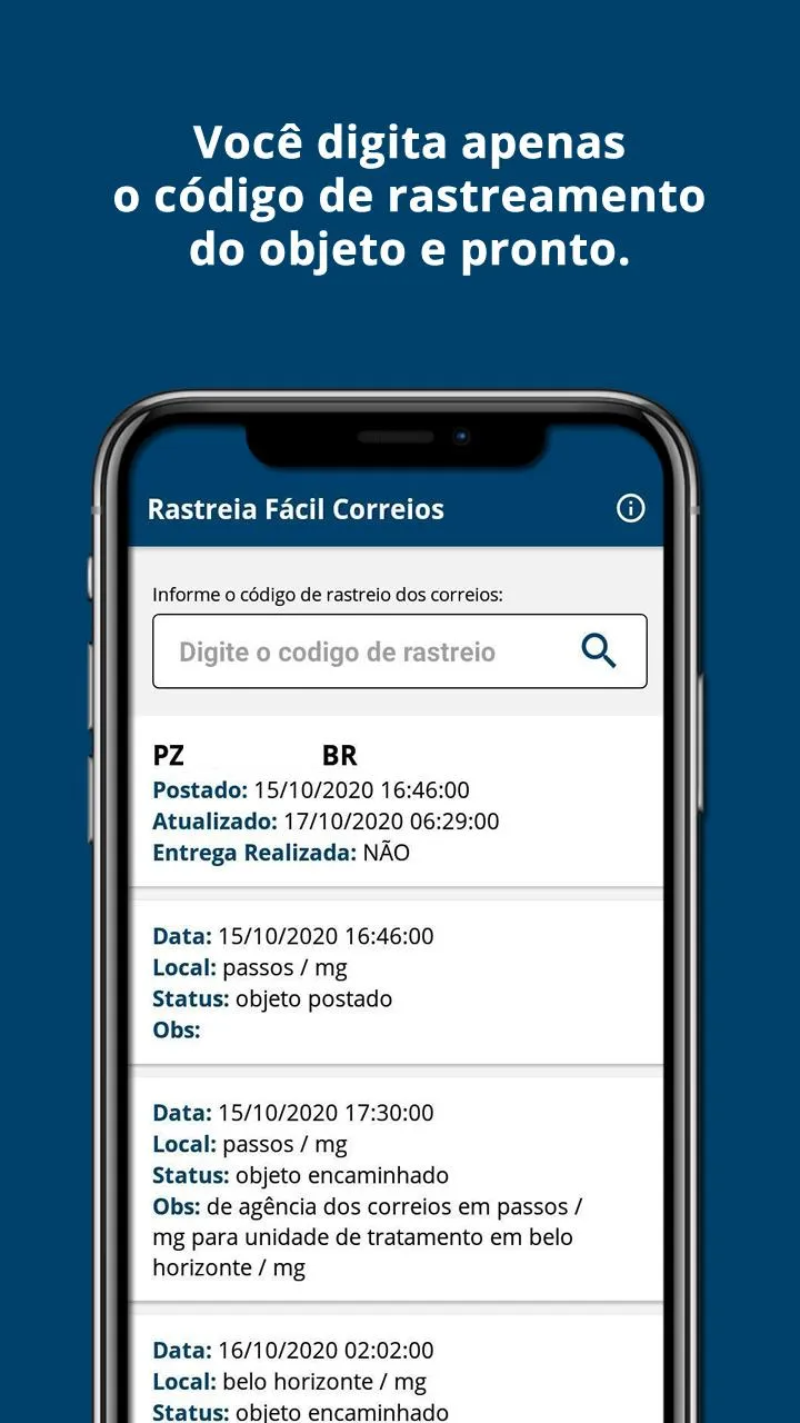 Rastreia Fácil - Correios | Indus Appstore | Screenshot