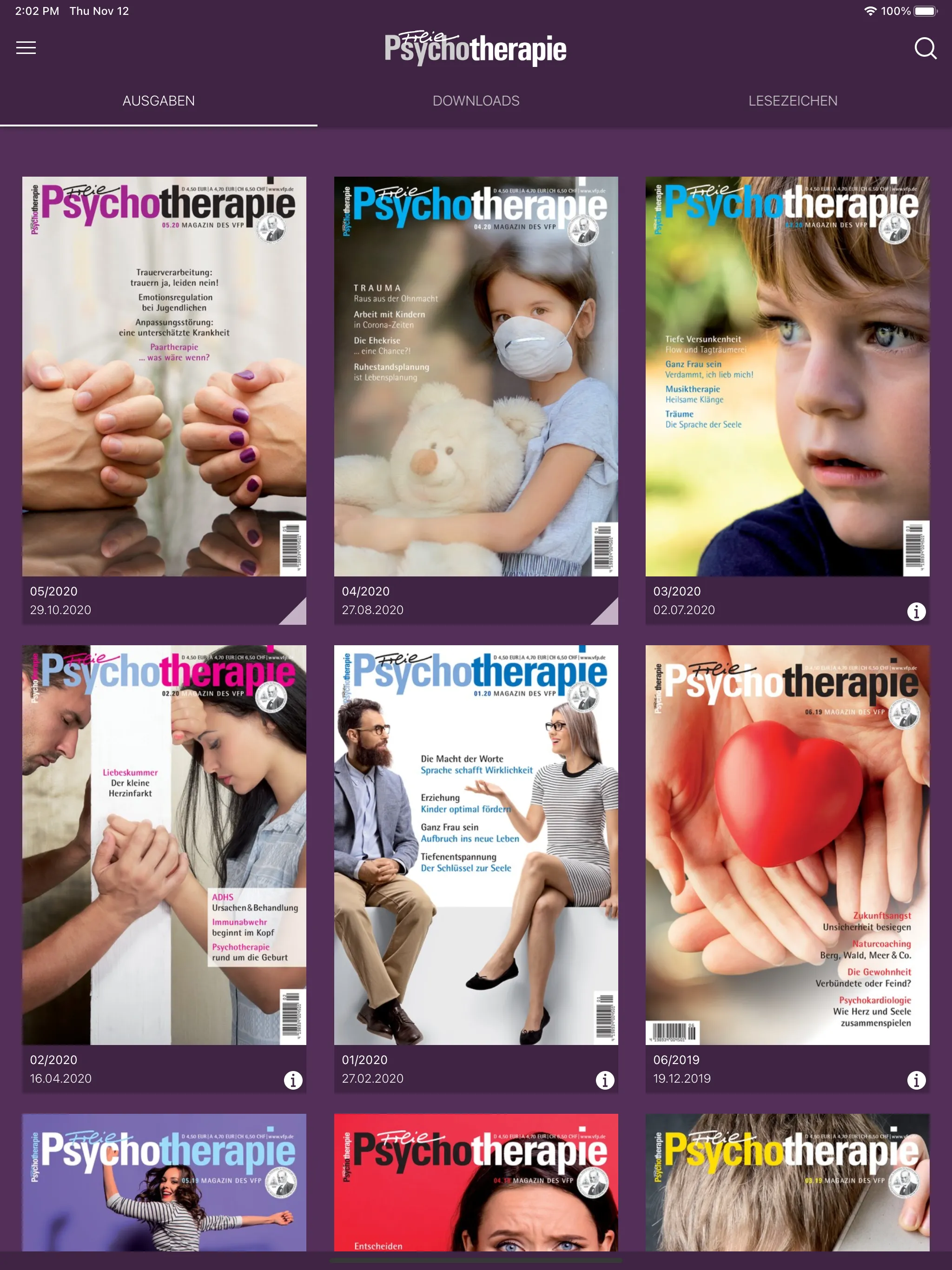 Freie Psychotherapie - PsyMag | Indus Appstore | Screenshot