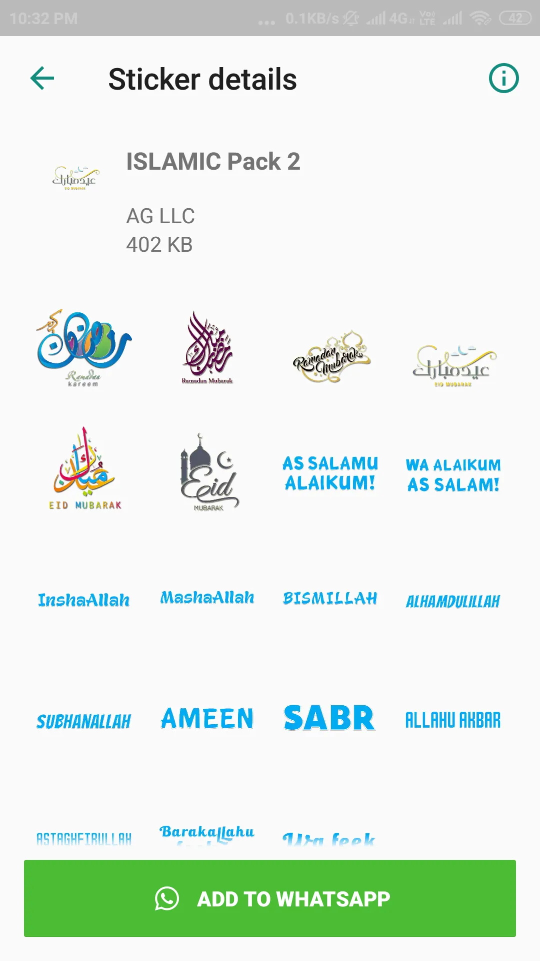 Islamic Stickers for WA | Indus Appstore | Screenshot