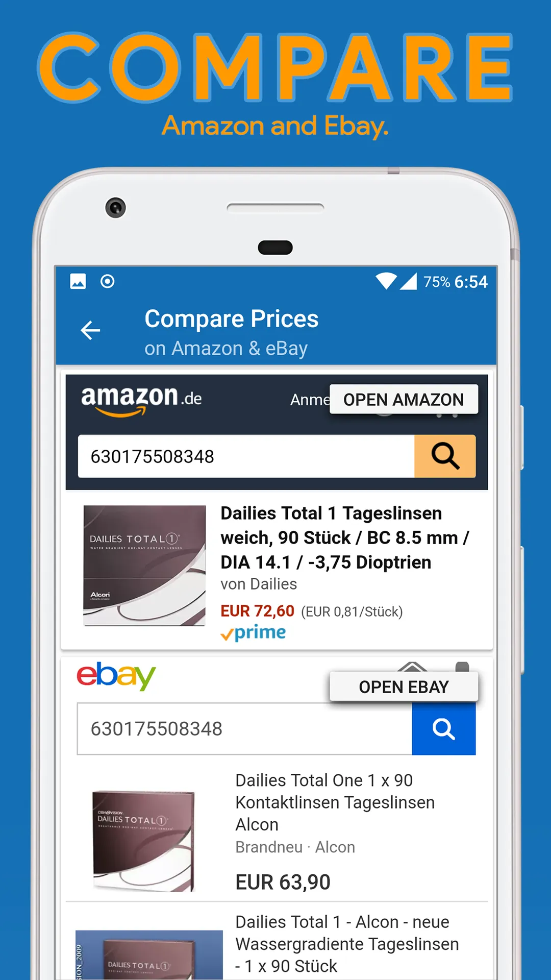 Price compare Amazon & eBay | Indus Appstore | Screenshot