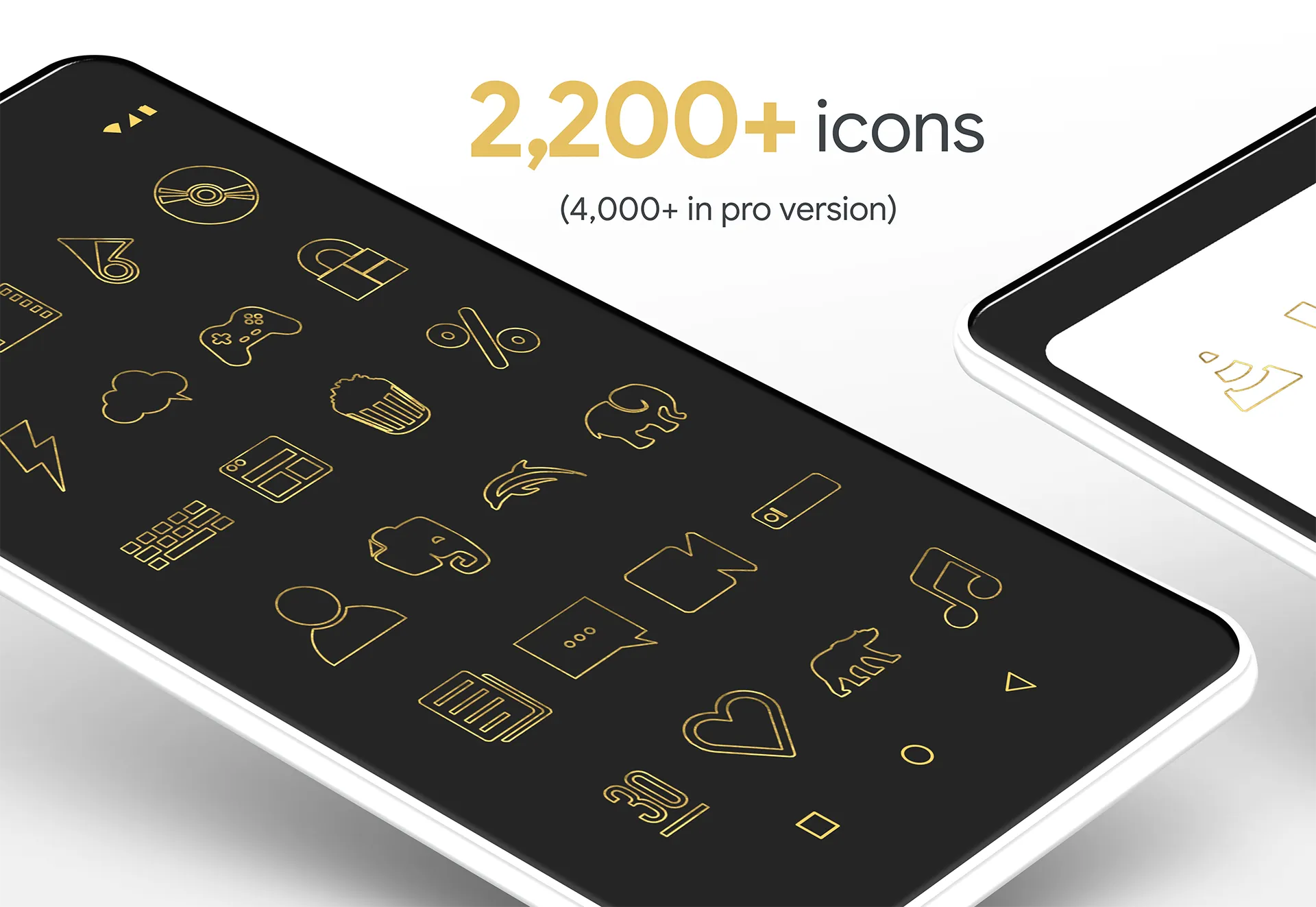 Lines Gold - Icon Pack | Indus Appstore | Screenshot