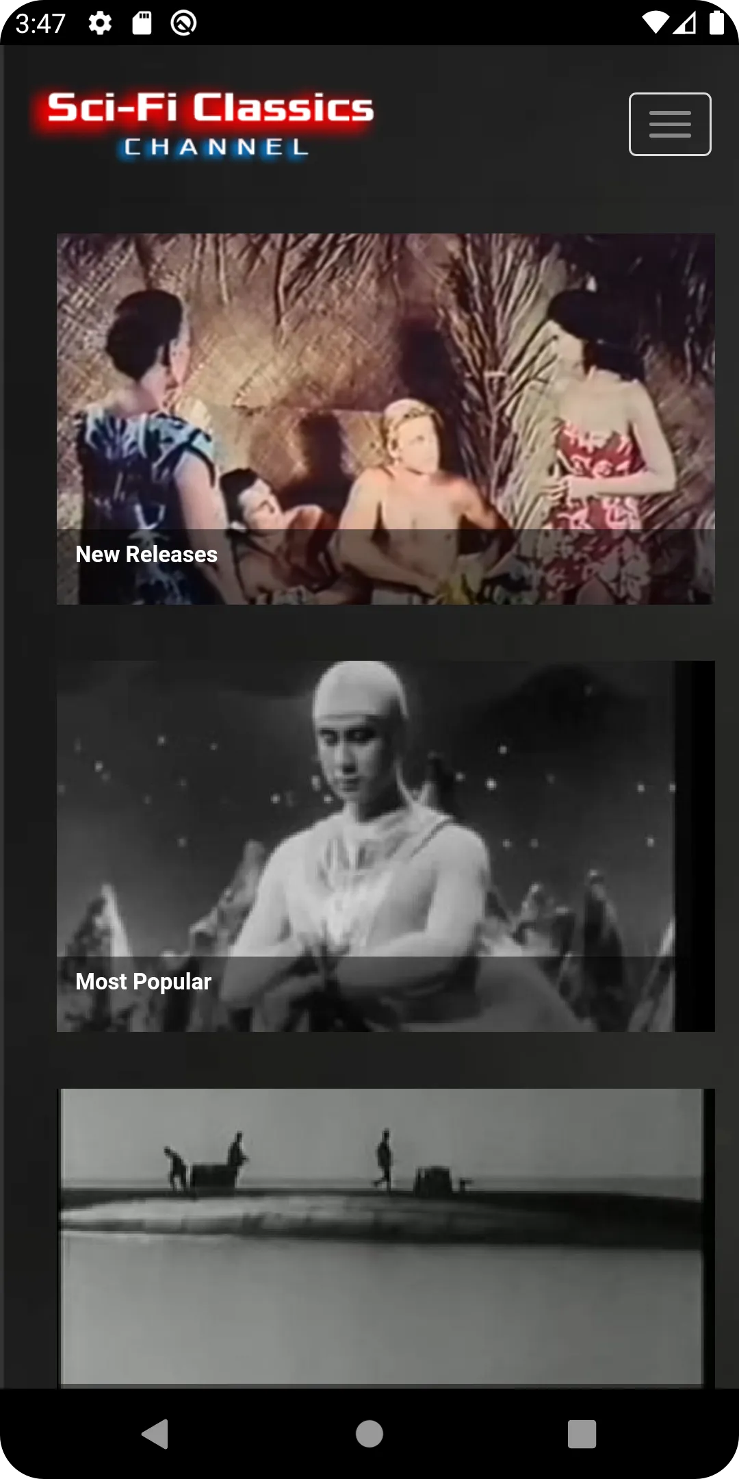 Sci-Fi Classic Movies Channel | Indus Appstore | Screenshot