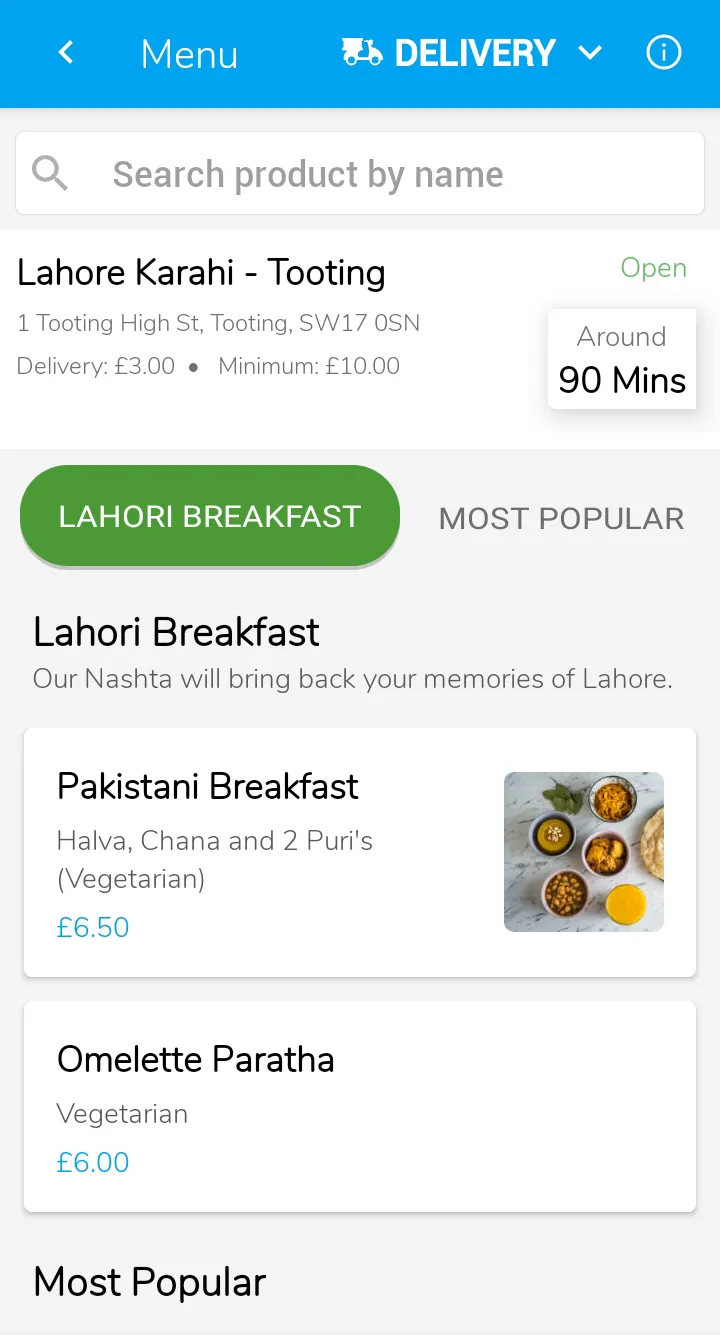 Lahore Karahi - Tooting | Indus Appstore | Screenshot