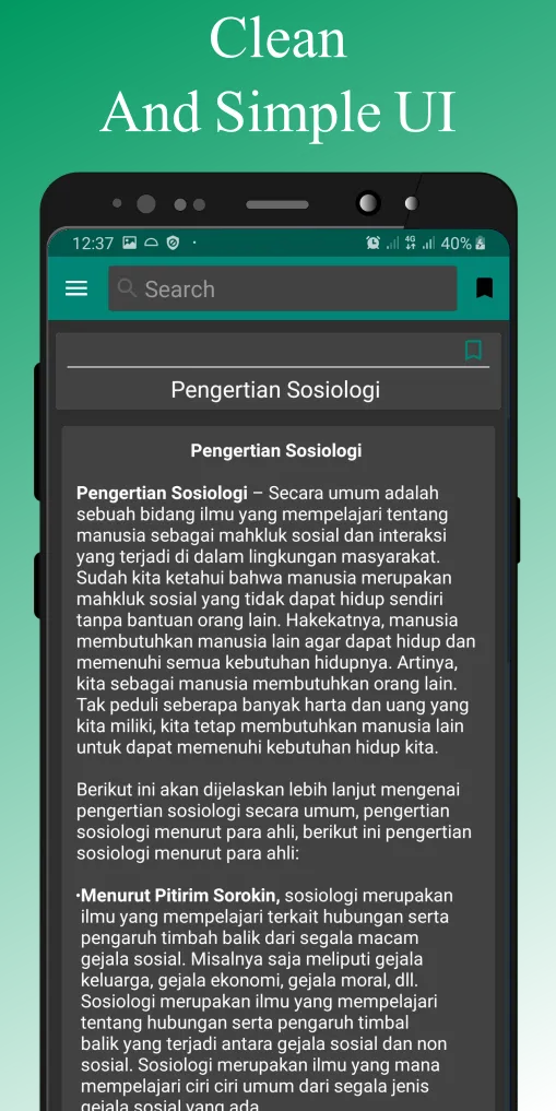 Pengantar Sosiologi | Indus Appstore | Screenshot