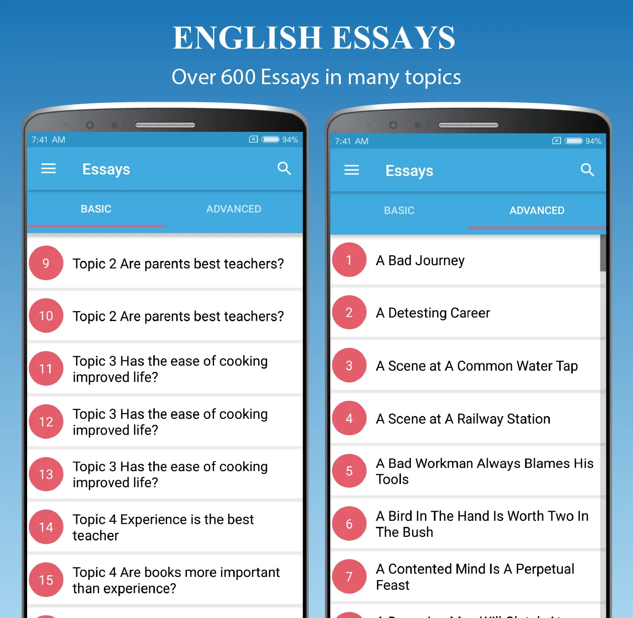 Super English Essays - Writing | Indus Appstore | Screenshot