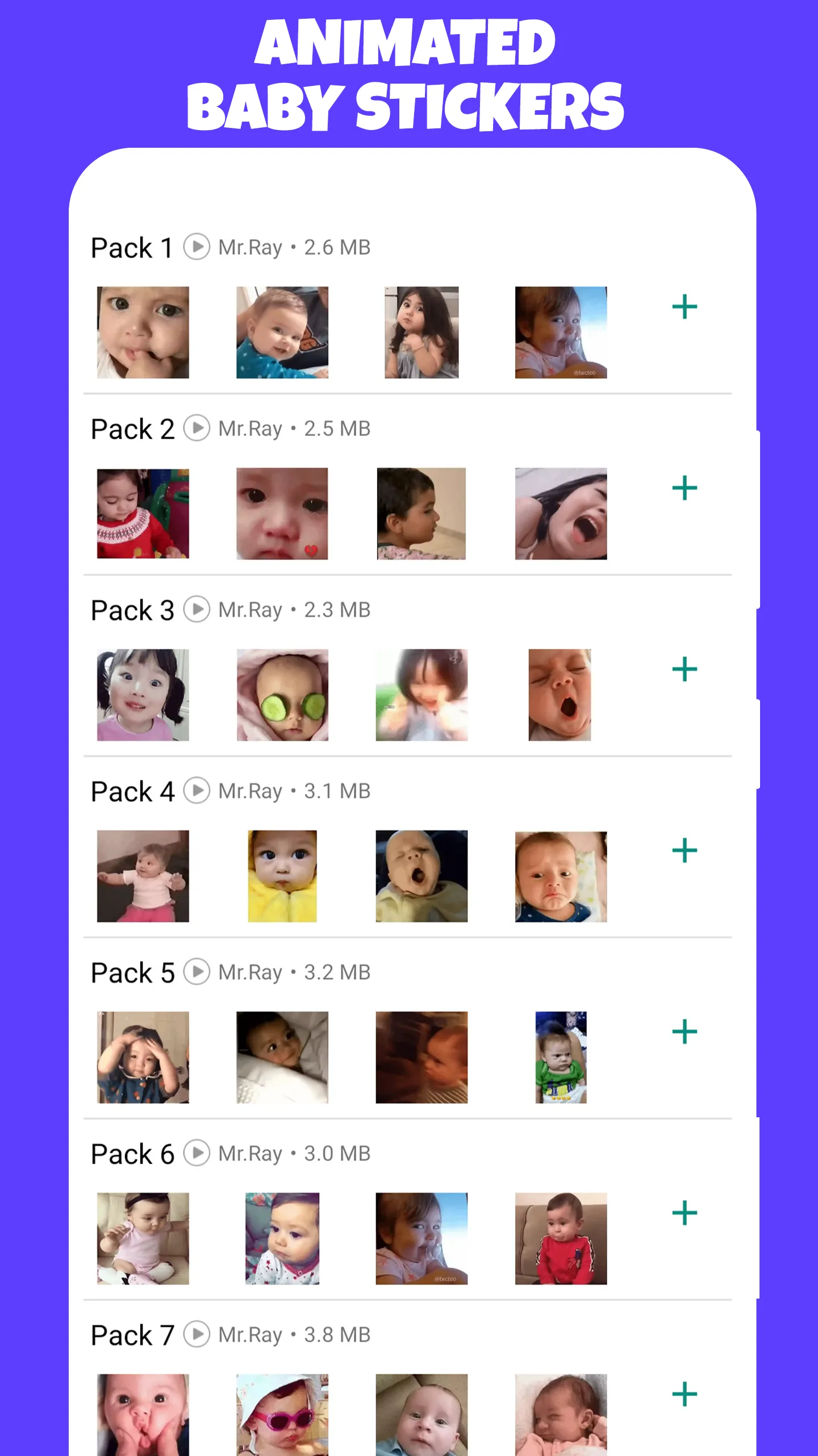 Baby Animated WAStickers | Indus Appstore | Screenshot