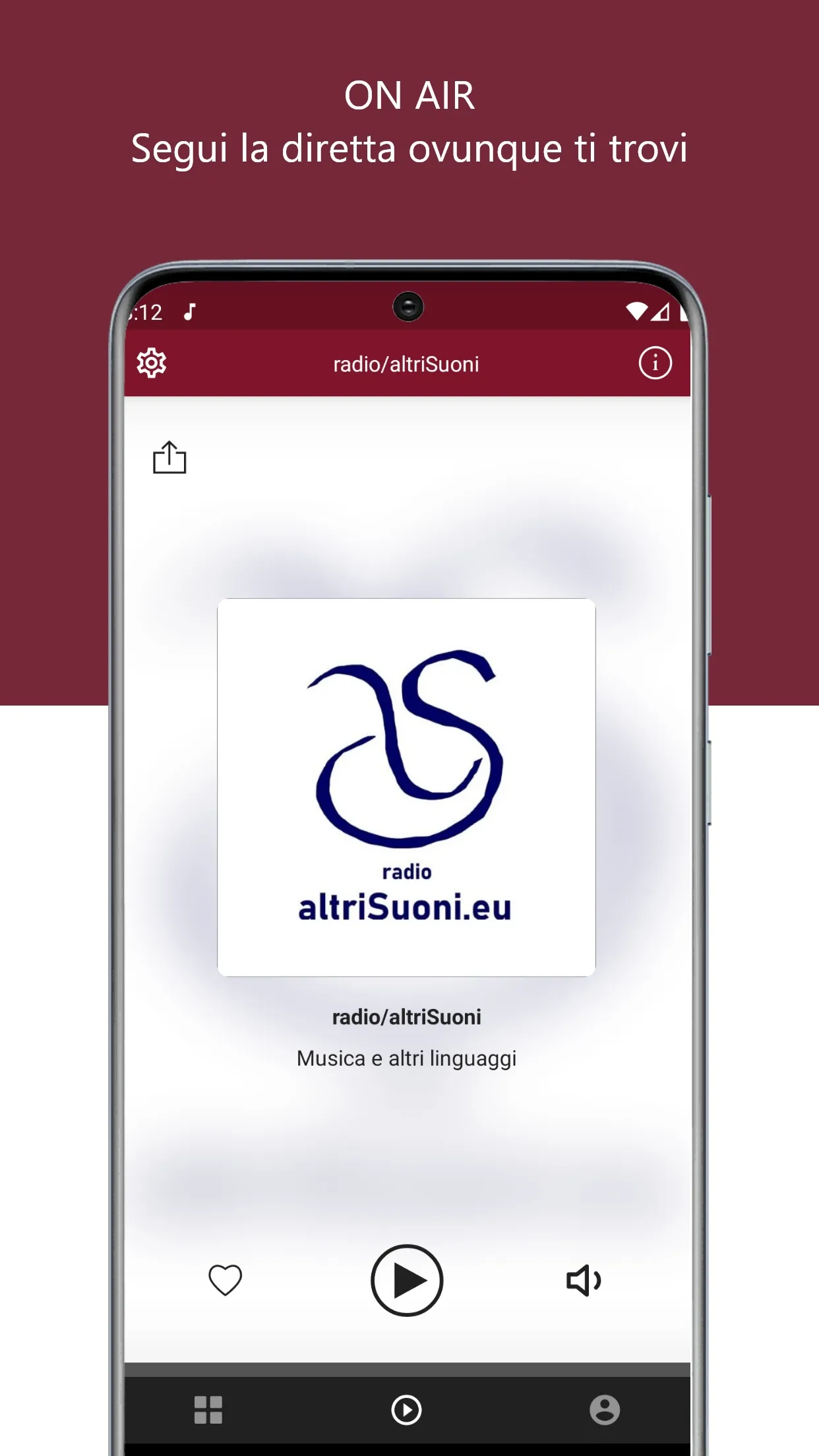 radio/altriSuoni | Indus Appstore | Screenshot