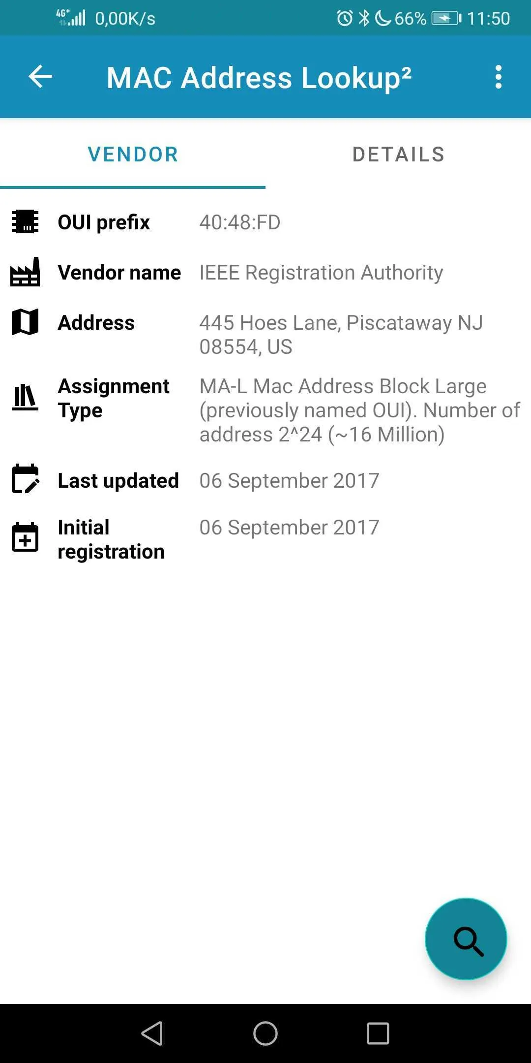 Mac Address Lookup | Indus Appstore | Screenshot