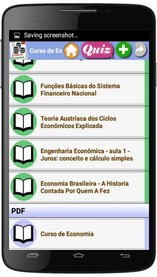 Curso de Economia (português) | Indus Appstore | Screenshot