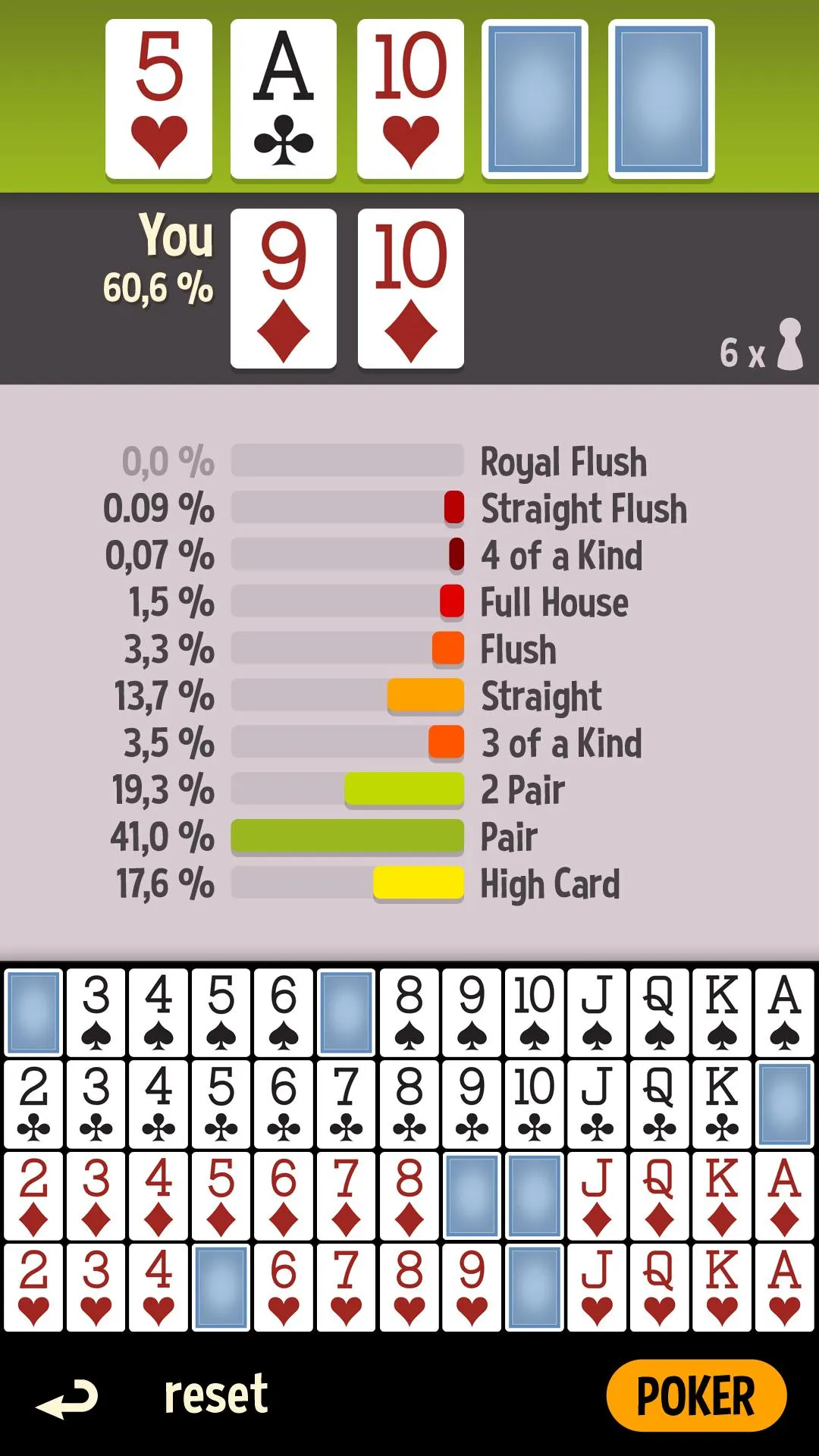 Poker Odds Calculator Offline | Indus Appstore | Screenshot