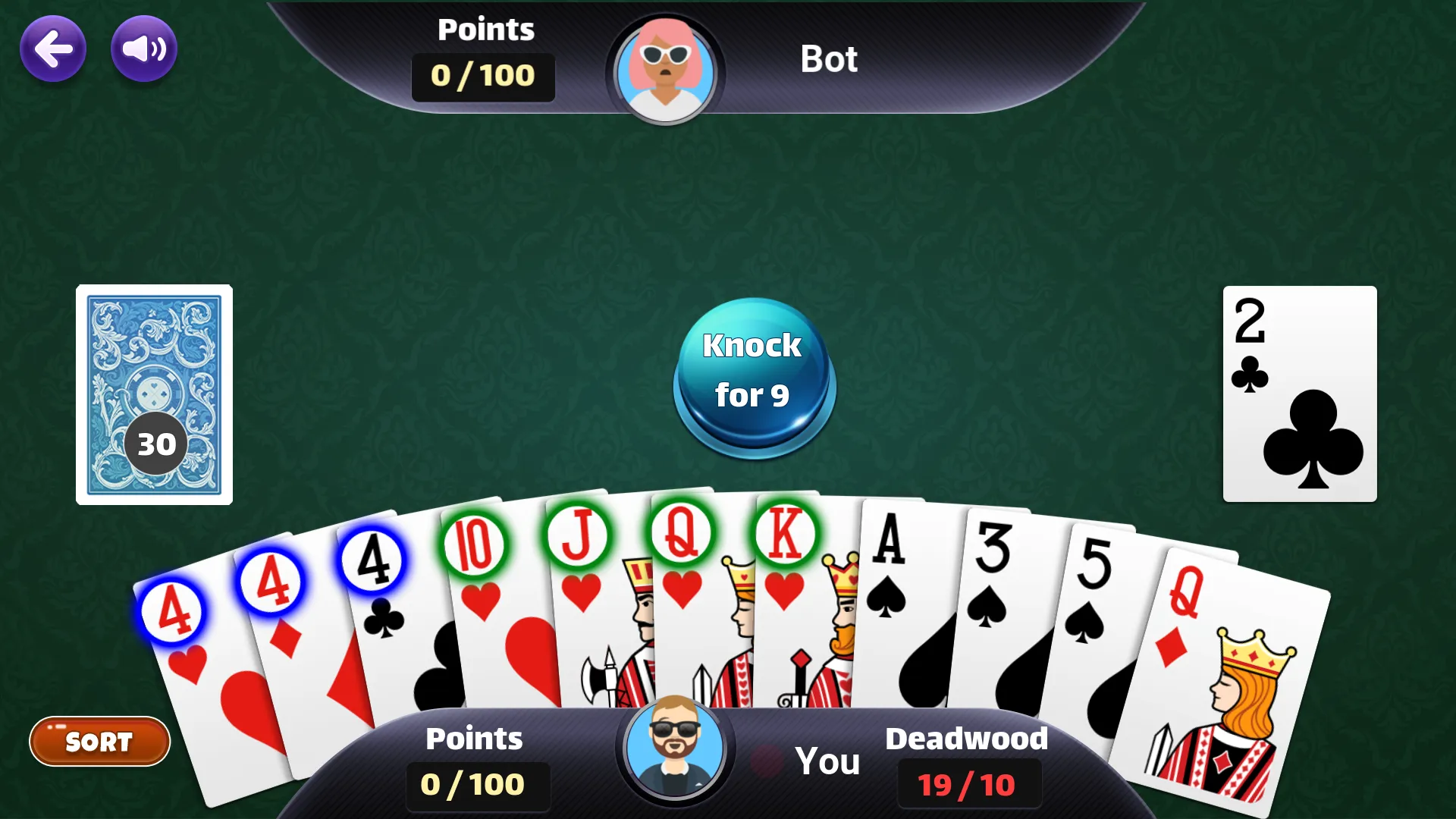 Gin Rummy Offline - Card game | Indus Appstore | Screenshot