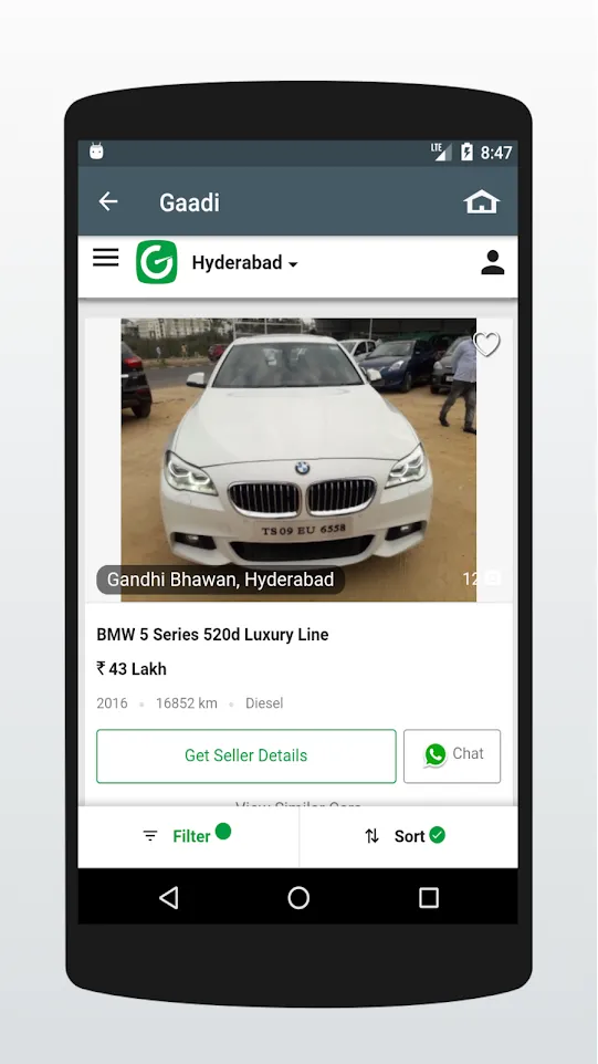 Used Cars in Hyderabad | Indus Appstore | Screenshot