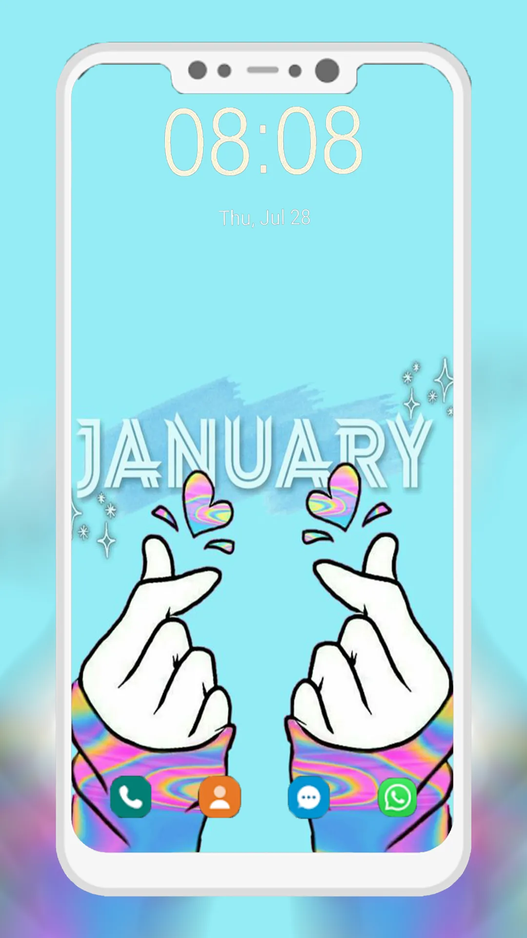 Finger Heart Wallpaper | Indus Appstore | Screenshot