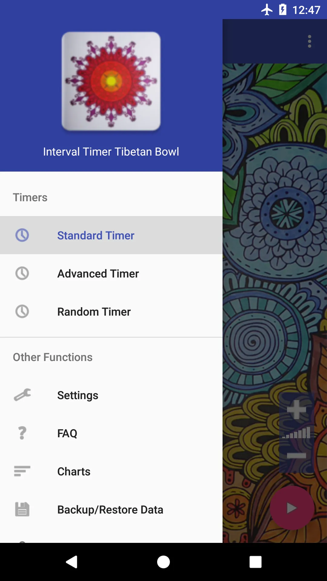 Interval Timer Tibetan Bowl | Indus Appstore | Screenshot